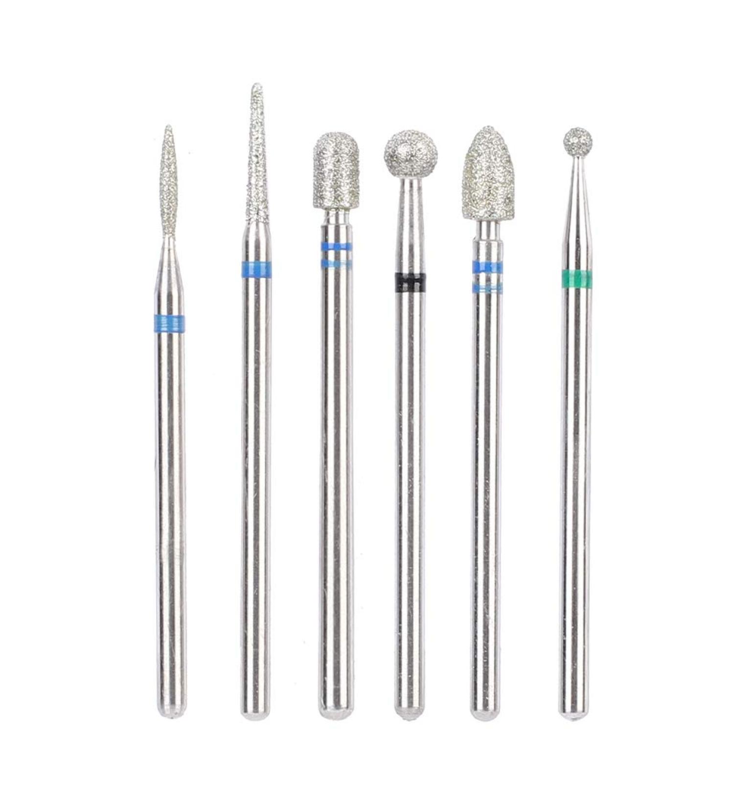 6Pcs Stainless Steel Nail Drill Bit Set - Manicure Nail Art File Bits Tools (#8) - Buy Online on GoSupps.com