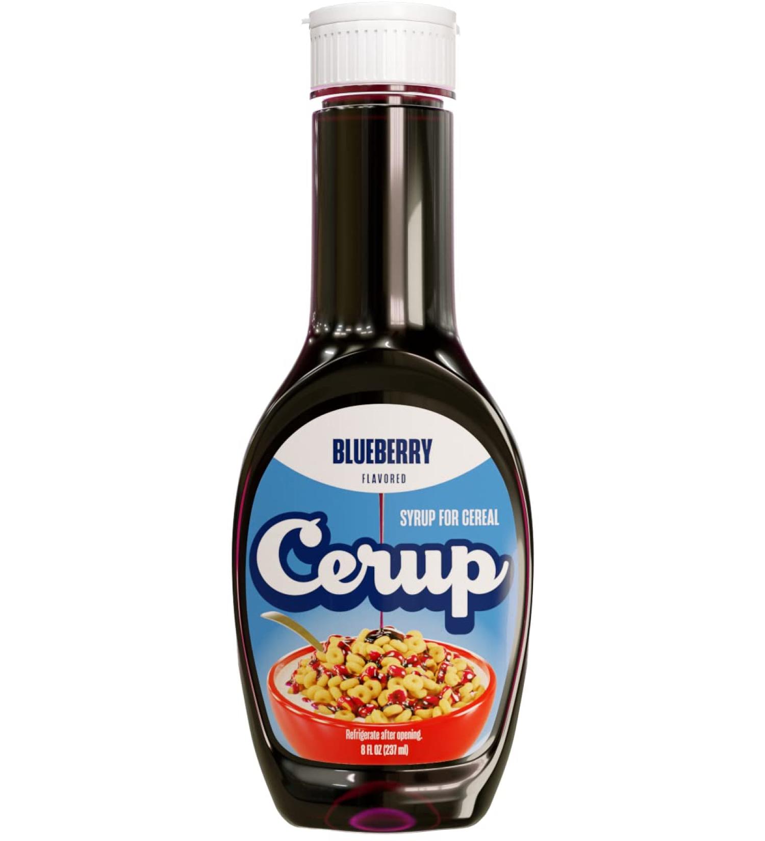 Blueberry Flavored Cerup Syrup for Cereal - Delicious Breakfast for Kids and Adults | Variety of Tasty Flavors - Buy Online on GoSupps.com