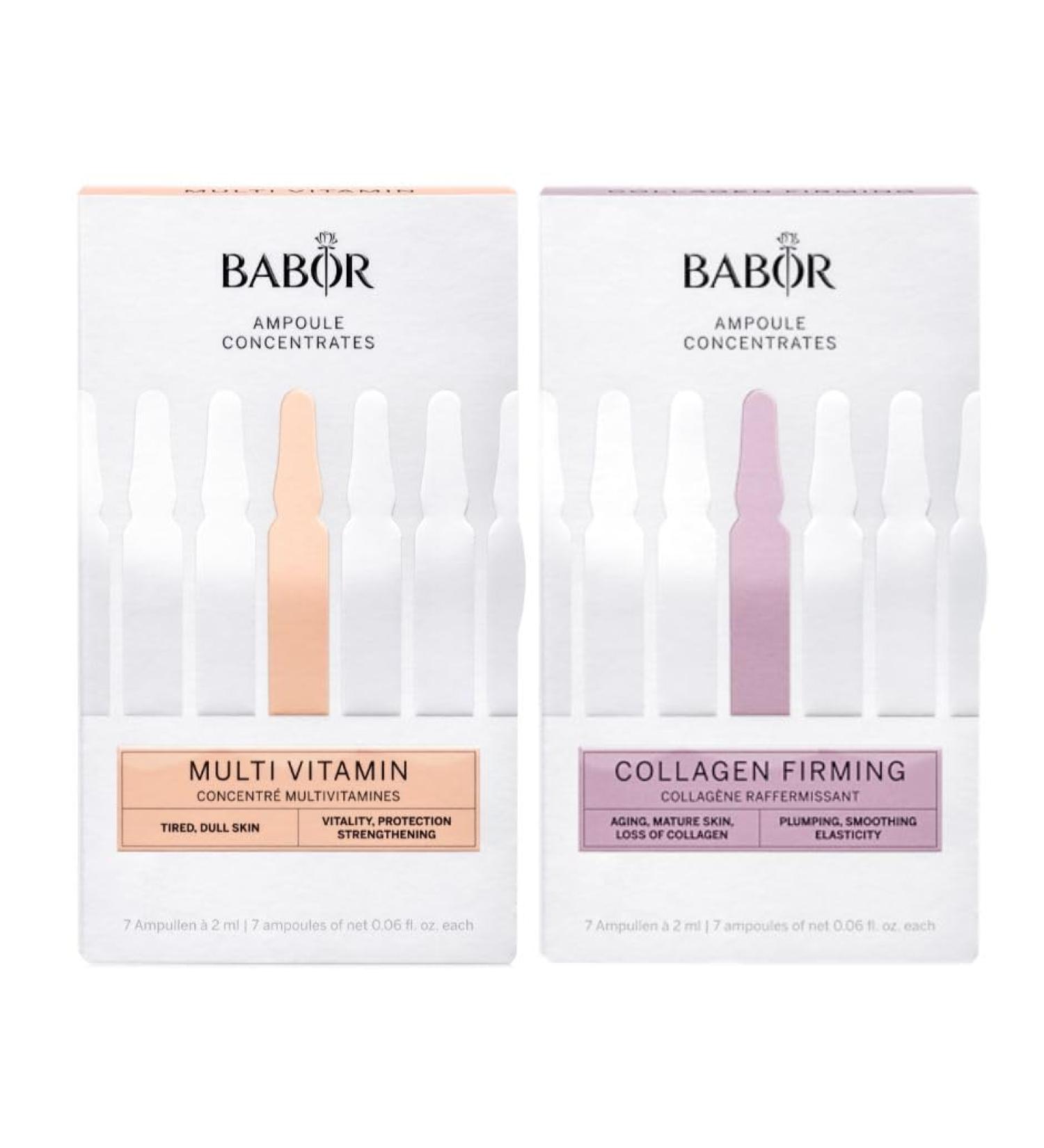 BABOR Multi-Vitamin & Collagen Firming Ampoule Serum Concentrate Bundle - Buy Online on GoSupps.com