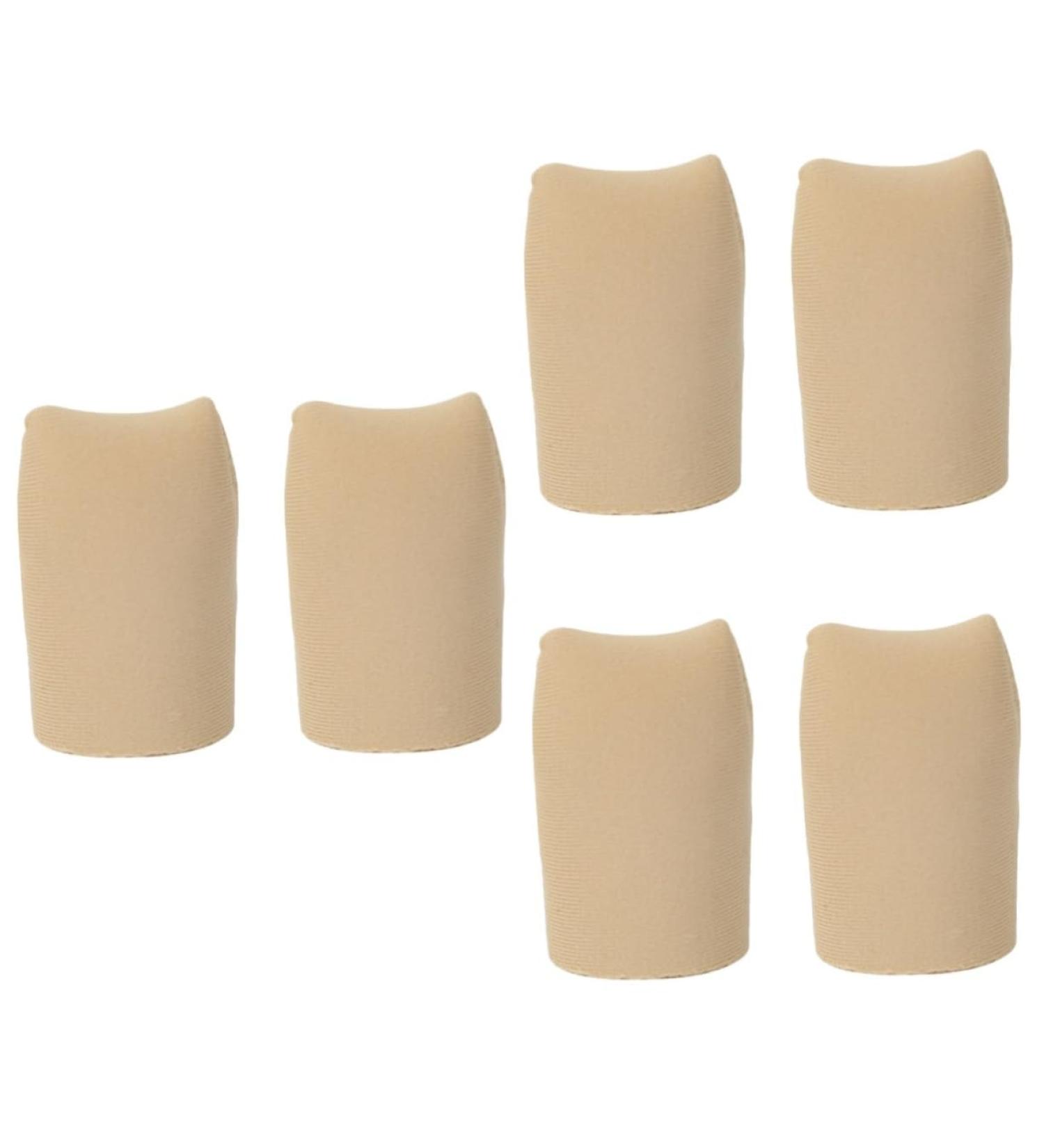 Lurrose 6 Pcs Silicone Gel Toe Sleeves Set - Toe Protector Caps for Safety, Elastic and Nylon Covers Included - 2.5x4cm - Buy Online on GoSupps.com
