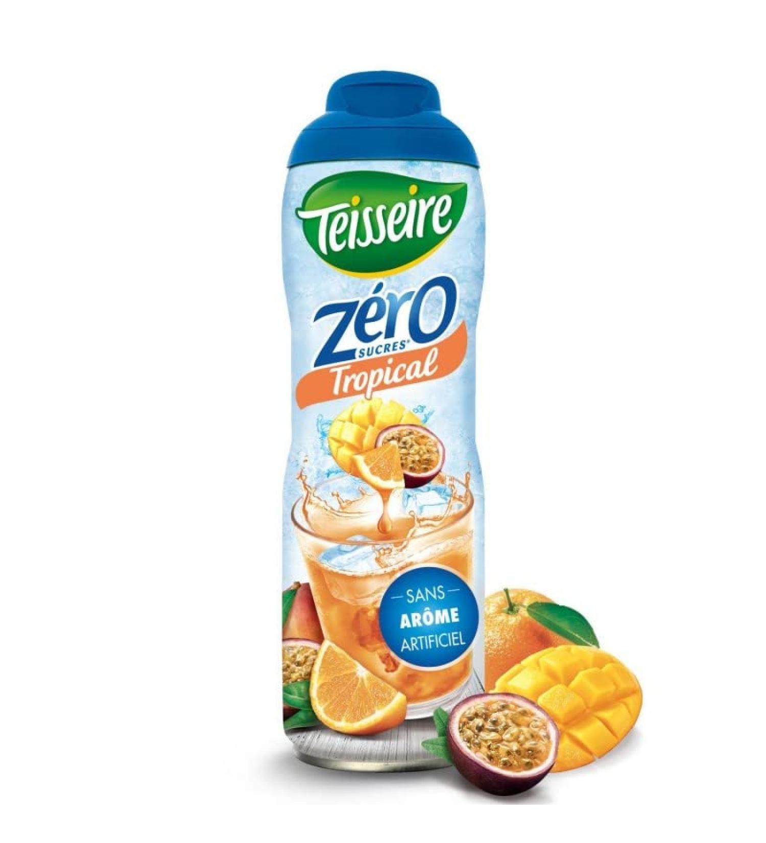 TEISSEIRE - Zero 0% Tropical Sugar 60Cl - Pack of 3 - Special Offer - Buy Online on GoSupps.com