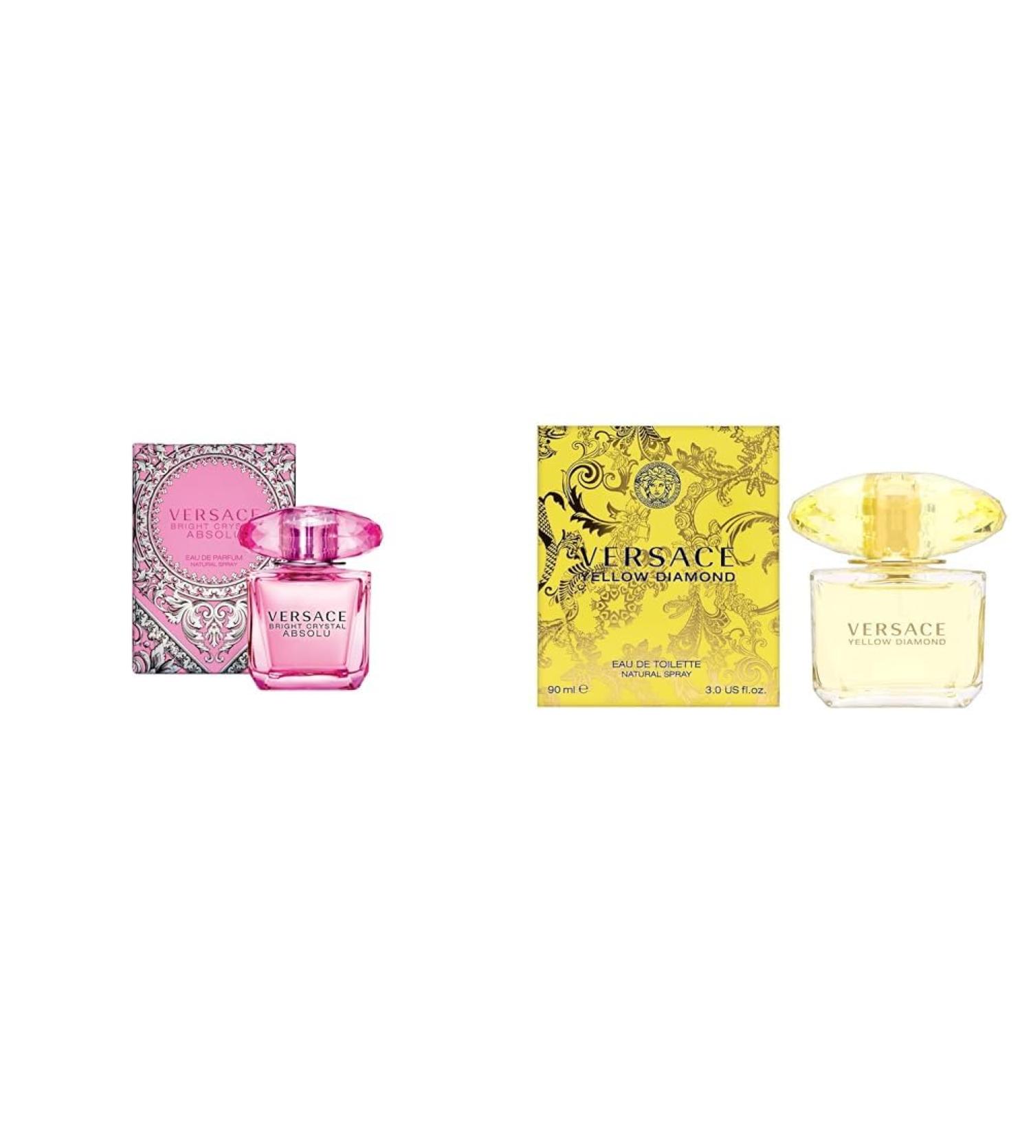 Versace Bright Crystal Absolu Eau de Perfume Spray 3.0 Ounce & Yellow Diamond for Women 3.0 oz Eau de Toilette Spray 3 Fl Oz (Pack of 1) Perfume Spray+ Yellow Diamond for Women - Buy Online on GoSupps.com