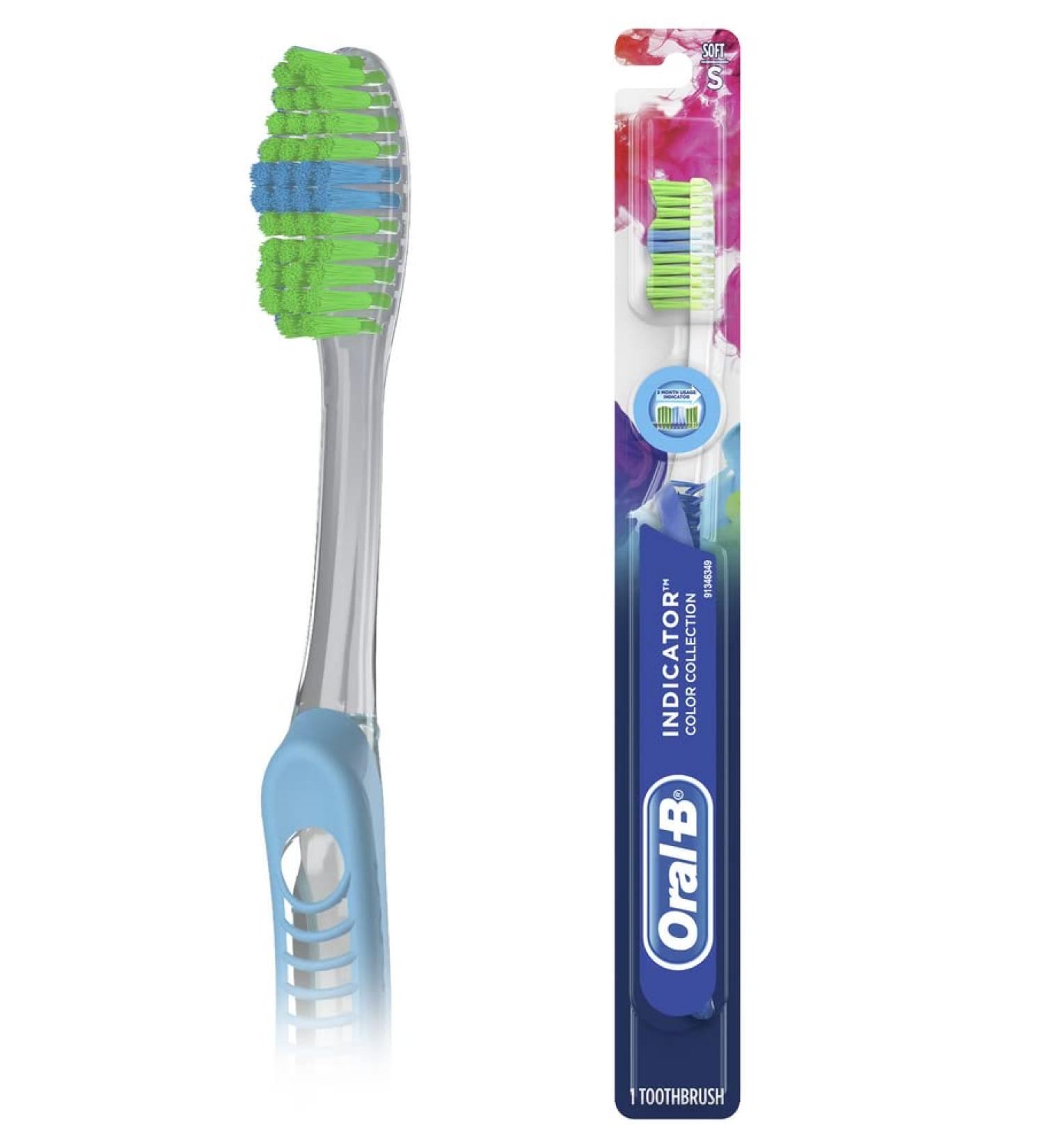Oral-B Indicator Color Toothbrush - Soft Bristles | 1 Count - Buy Online on GoSupps.com