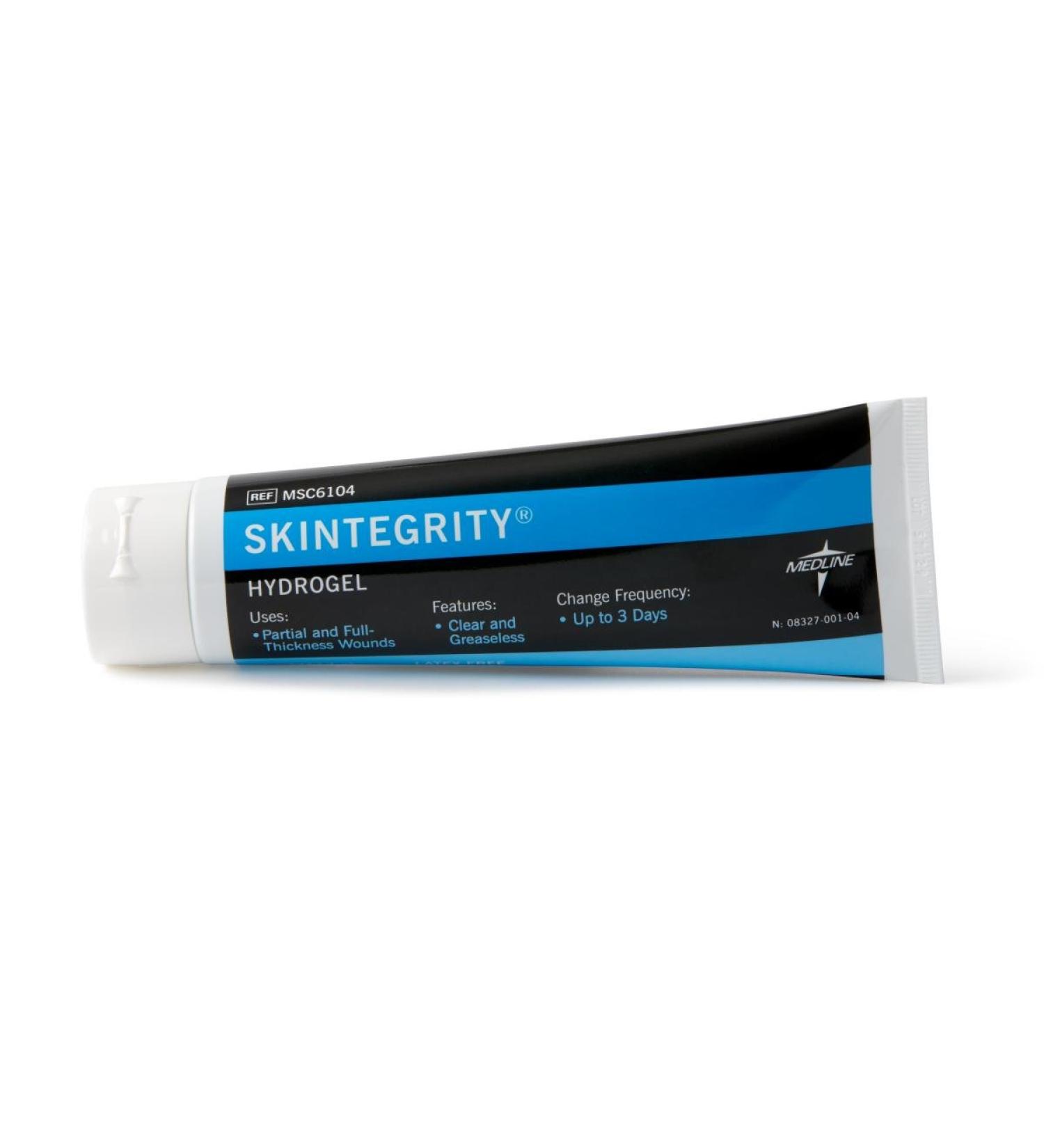Medline Skintegrity Hydrogel 4-oz Tube - Clear & Greaseless, Lasts 3 Days - Pack of 1 - Buy Online on GoSupps.com