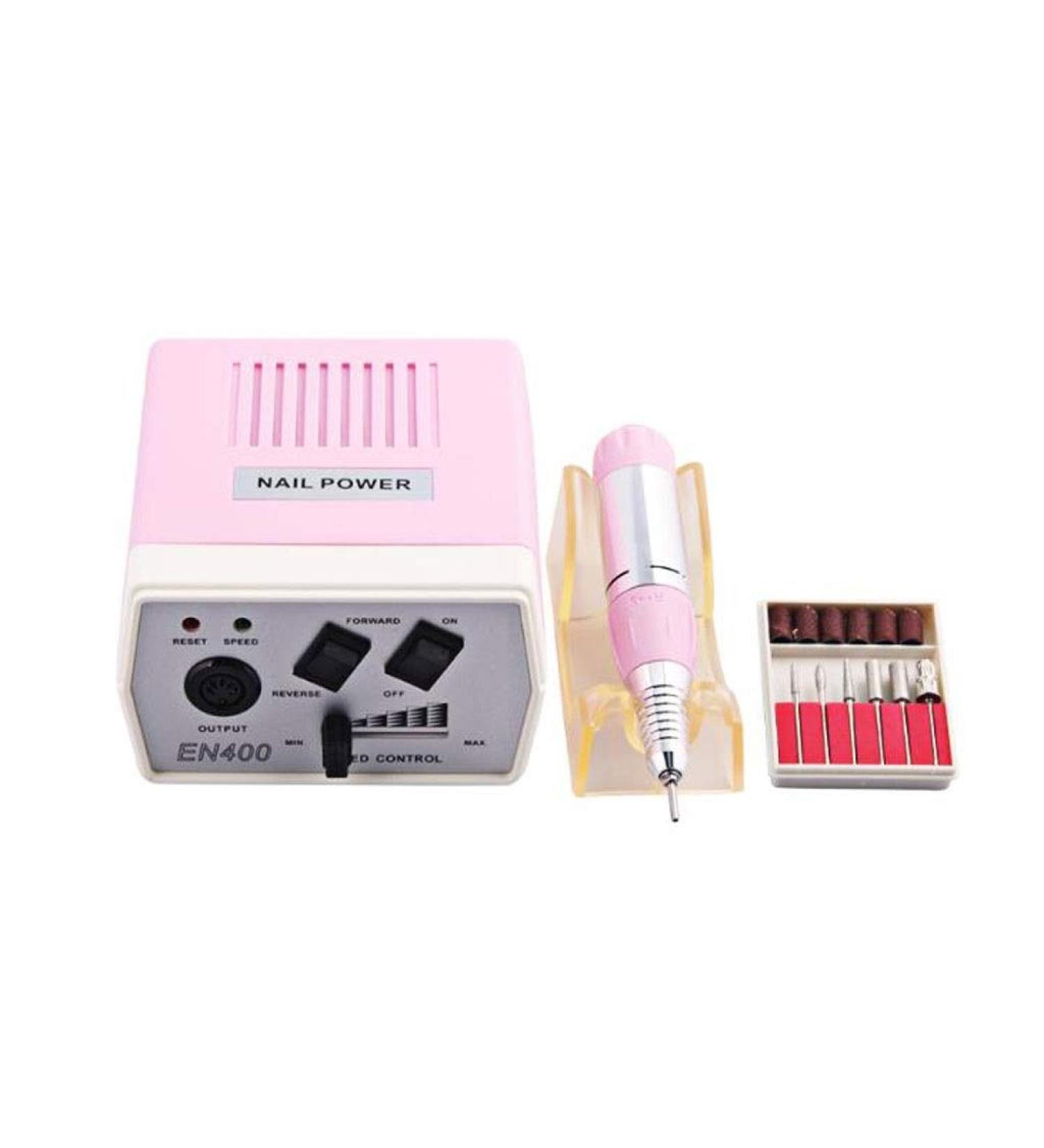 Electric Nail Drill Professional Nail File Acrylic Nail Remover Polisher Kit for Acrylic Gel Nails Manicure Pedicure Nail Buffer Manicure Pedicure Polishing Tools Pink - Buy Online on GoSupps.com
