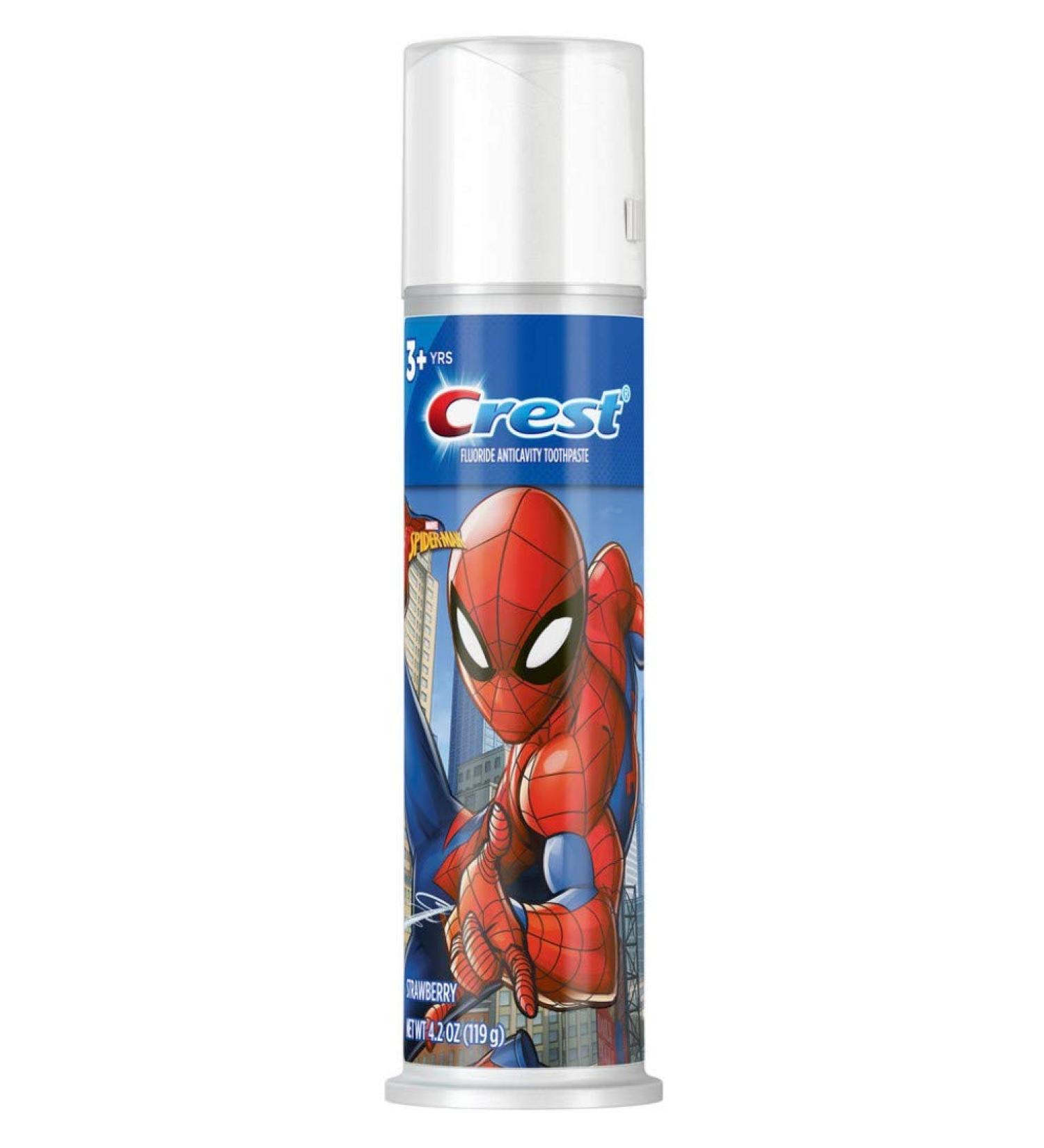 Crest Toothpaste 4.2 Ounce Baby Spiderman Pump (Strawberry) (Pack of 6)
