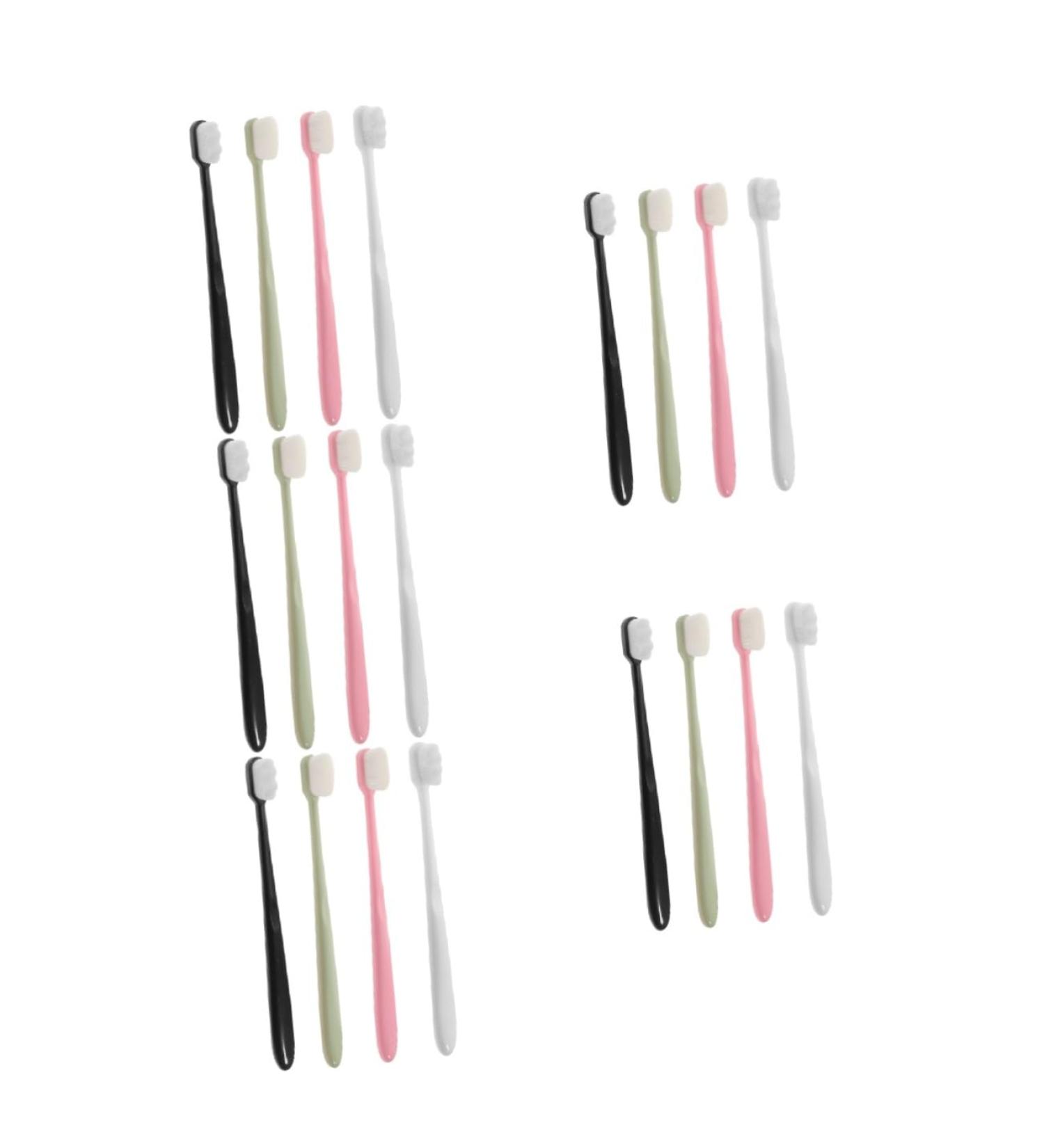 Beaupretty 20 Pack Soft Toothbrushes - Extra Soft Bristles for Adults | Peppermint Candy Flavor | Travel-Friendly Design - Buy Online on GoSupps.com