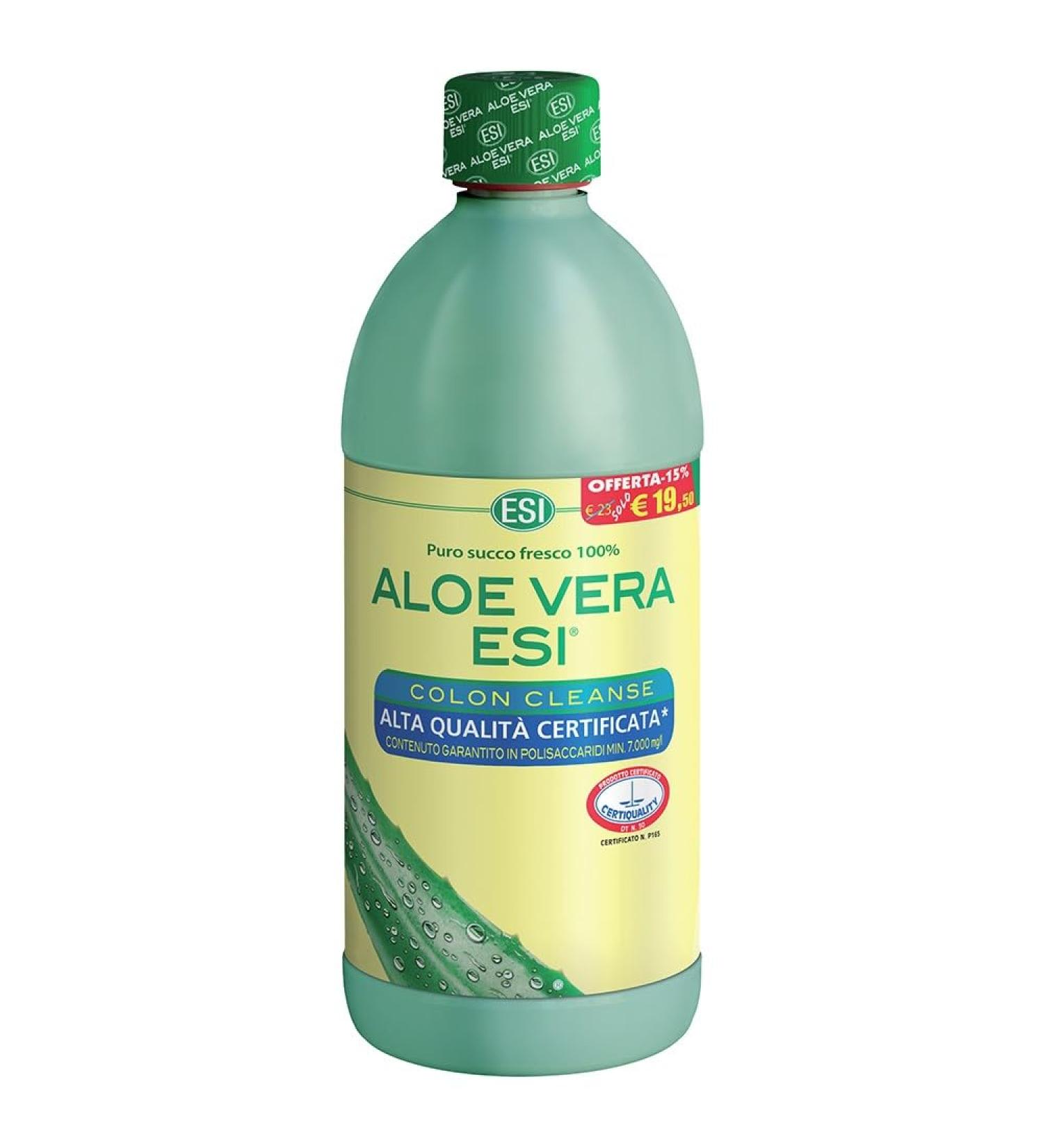 ESI Puro Succo Concentrato 500ml Aloe Vera Succo Colon Cleanse