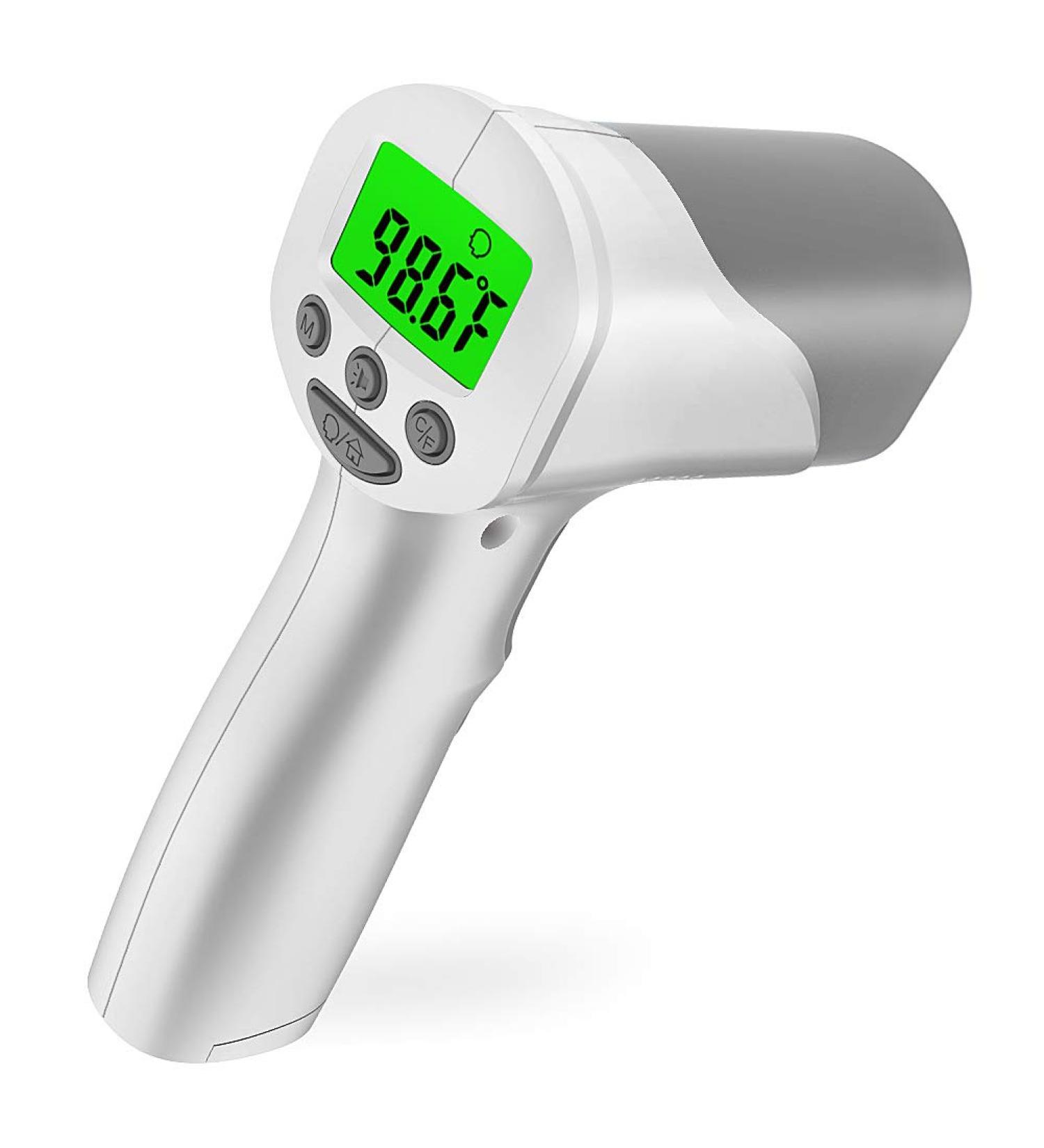 Non-Contact Infrared Thermometer for Adults & Kids - Digital LCD Display - Instant Results - Buy Online on GoSupps.com