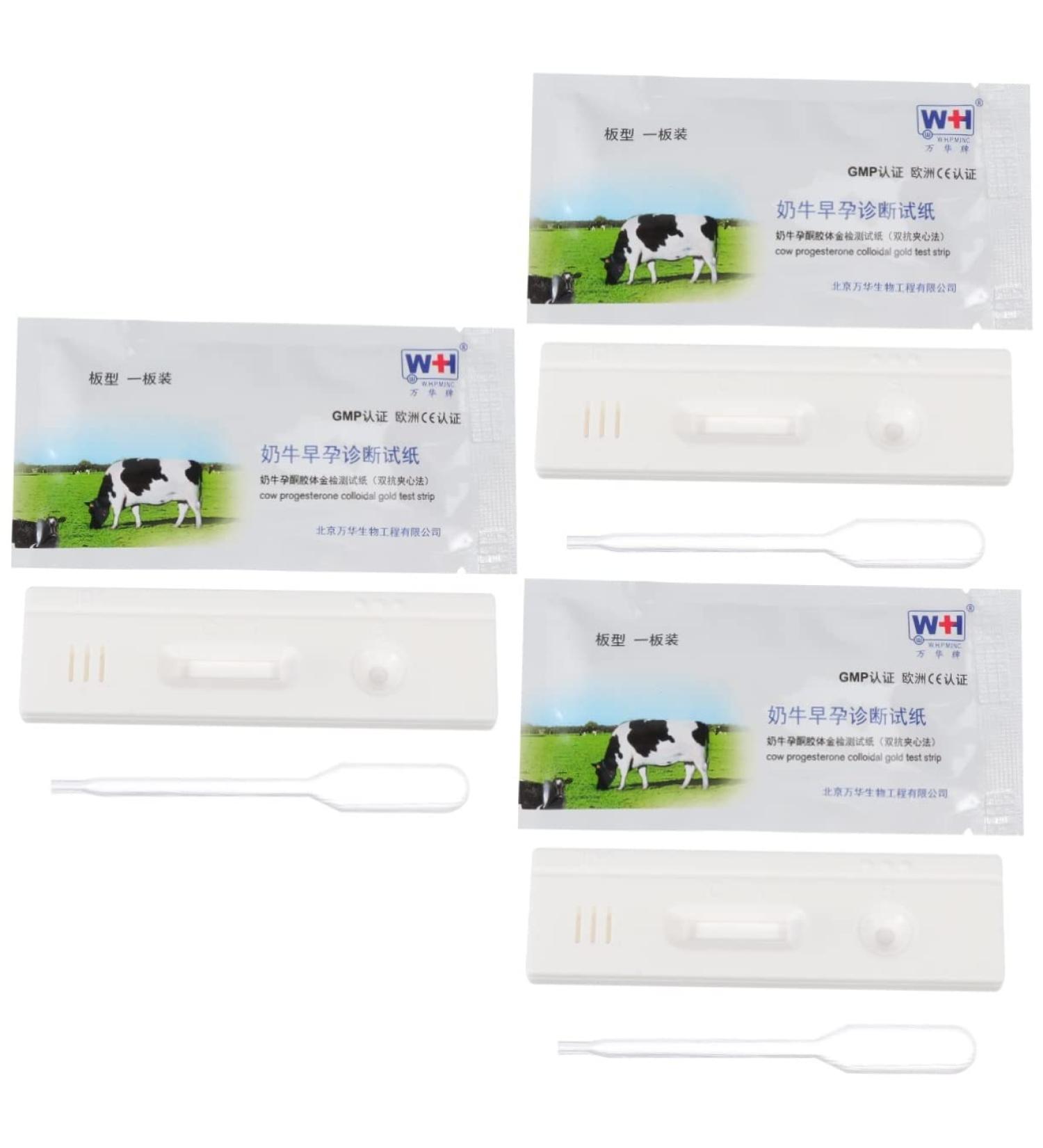 Ipetboom Livestock Pregnancy Test Kit - 3 Pcs Cow & Pig Tester Strips, Farm Testing Tool - Buy Online on GoSupps.com