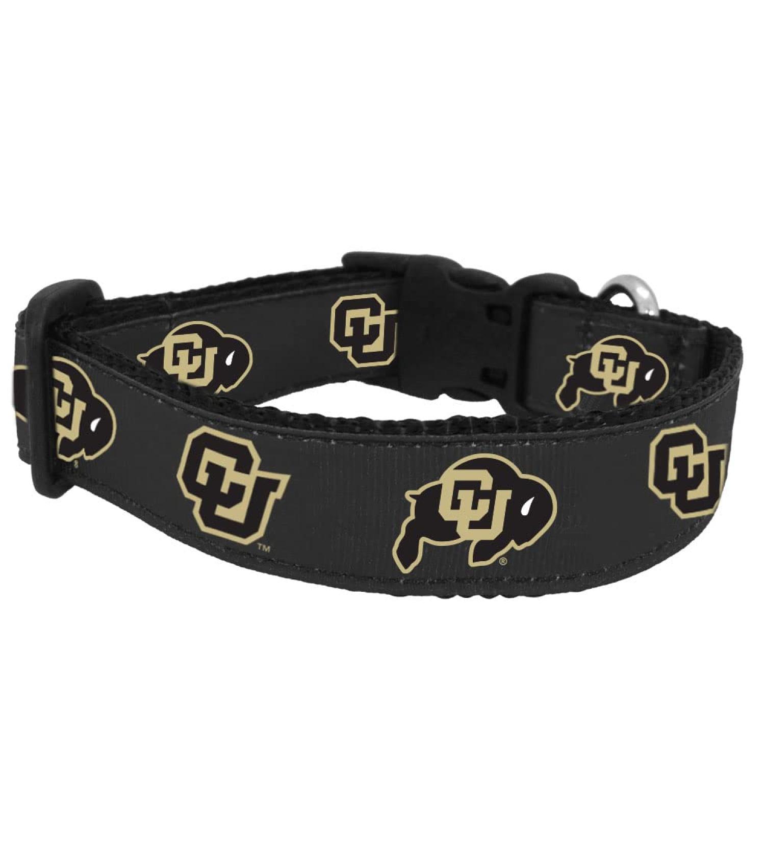NCAA Colorado Golden Buffaloes Dog Collar - Medium Size | Team Color Collar - Buy Online on GoSupps.com