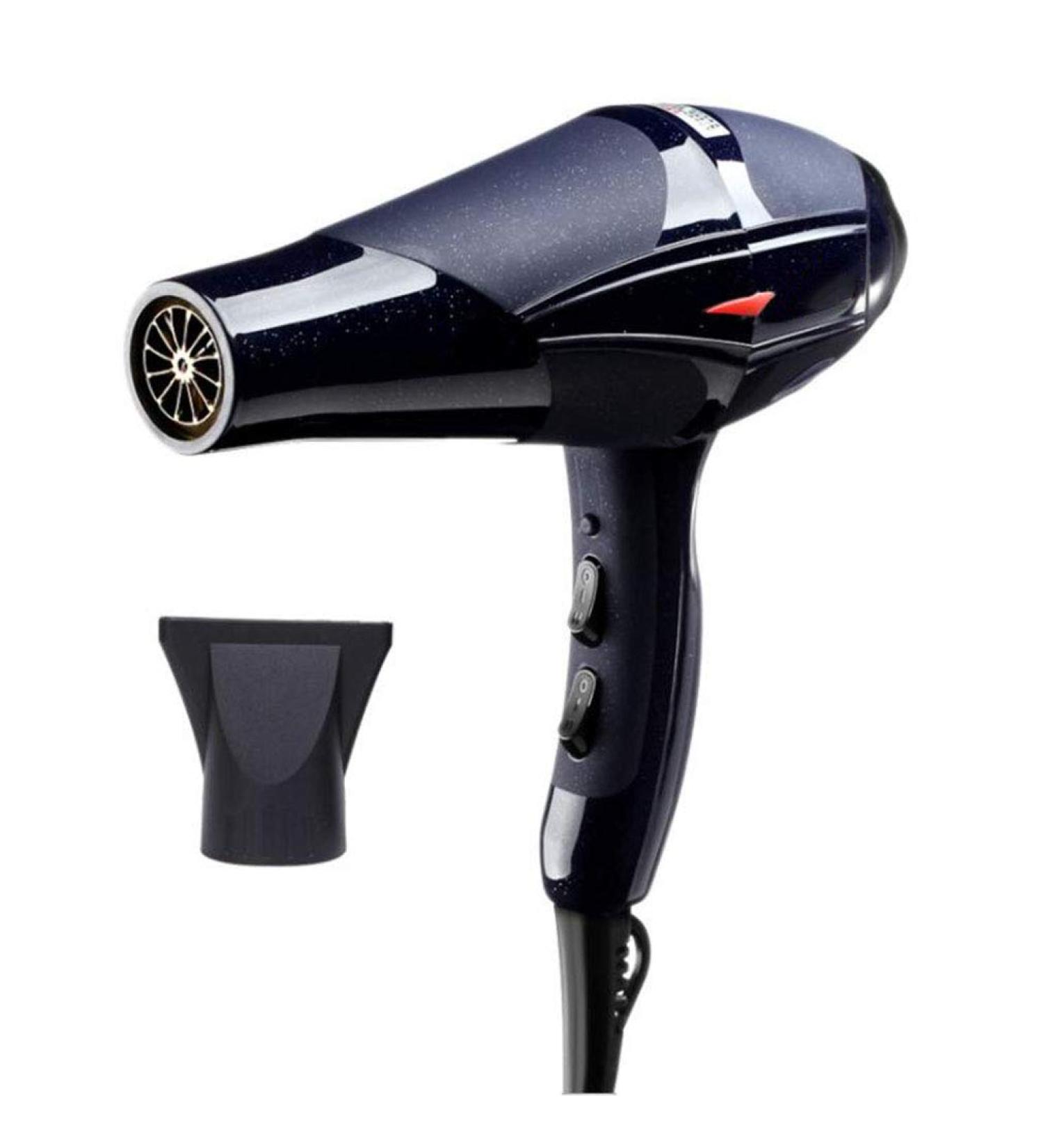Hair Dryer 2300W Ionic Professional Blow Dryer with Air Nozzle 2 Speed 3 Heat Settings and Cool Shot Button Low Noise Hairdryer Powerful AC Motor Fast Drying Black for Home and Salon Small Gift - Buy Online on GoSupps.com