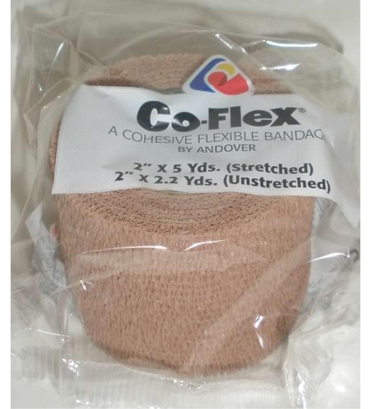 Andover Coflex Cohesive Bandage 2"X5Yds Latex - Model 3200tn-036