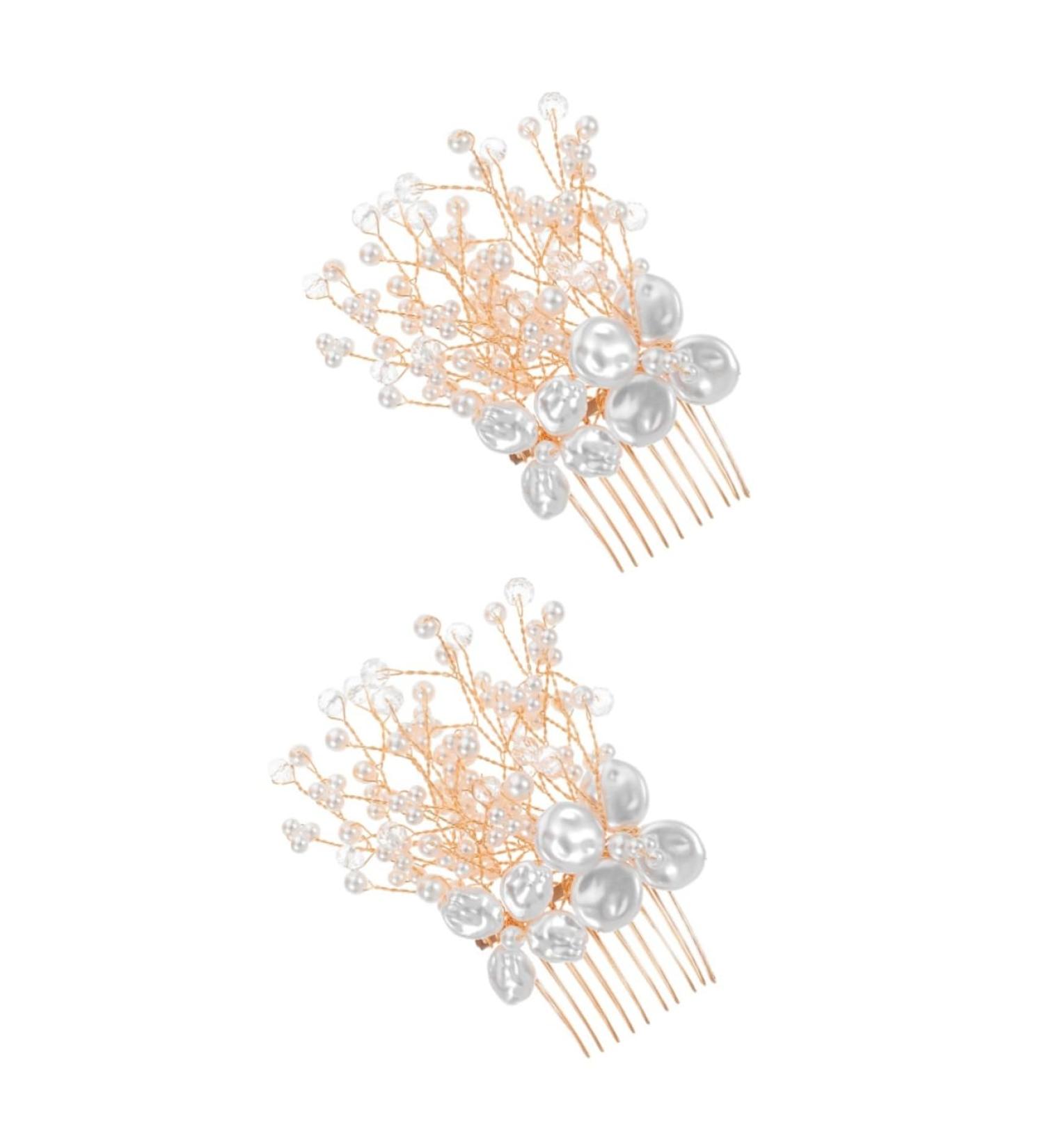 Beaupretty Accessories silver hair comb wedding hair accessories for brides hair accessories for women hair accessories for wedding bride hair side comb metals rhinestones Miss Comb - Buy Online on GoSupps.com