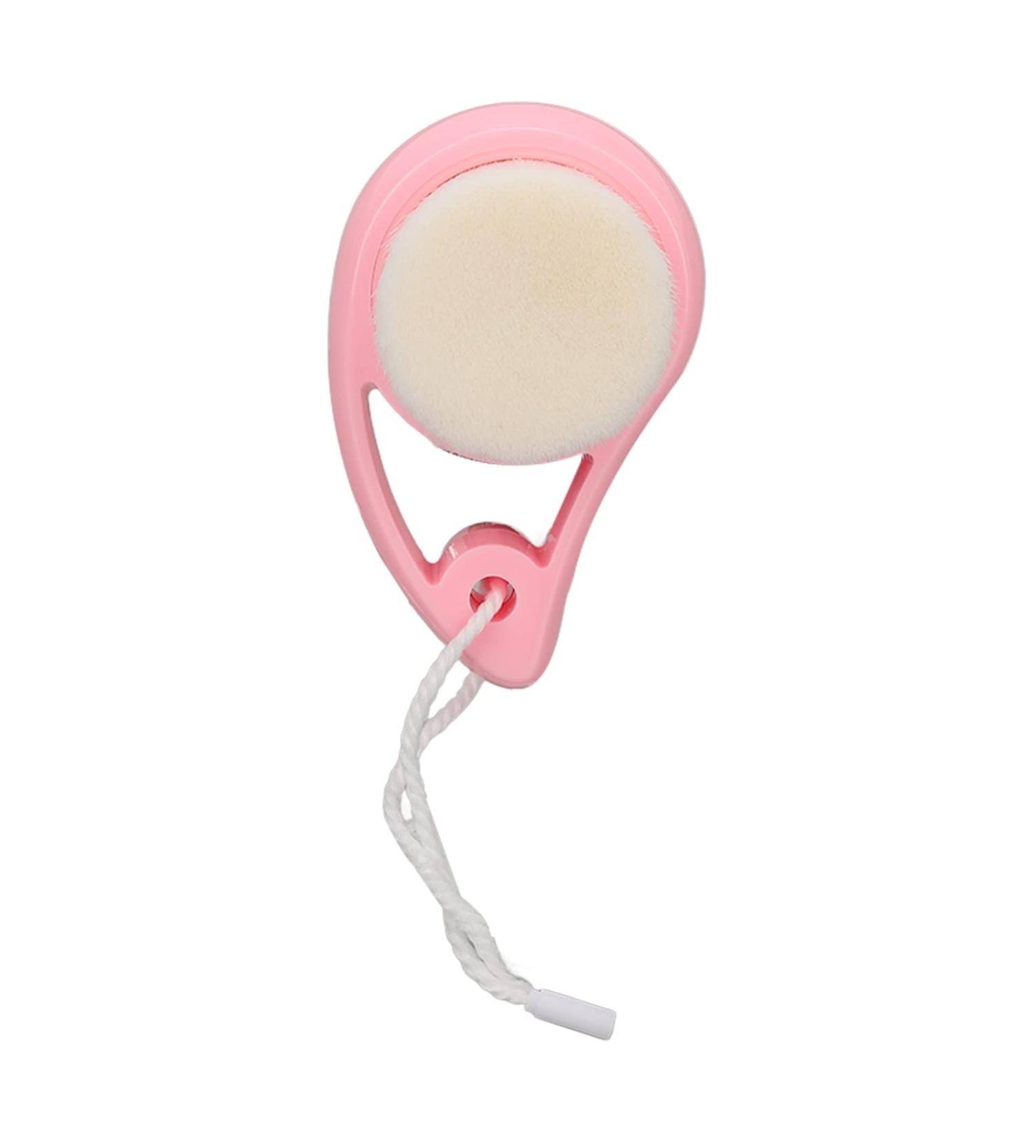Manual Facial Cleaning Brush Skin Care Portable Hanging Soft Bristles Face Scrubber Brush for Home Salon - Buy Online on GoSupps.com