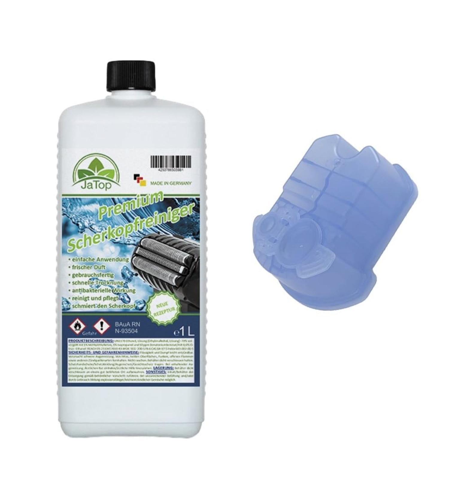 JATOP Schuck Sport Proces - 1L Fully Leard + 1 Empty Cartridge | Compatible with Braun Clean & Renew Synchro Activator & Pulsonic Series - Made in Germany - Buy Online on GoSupps.com