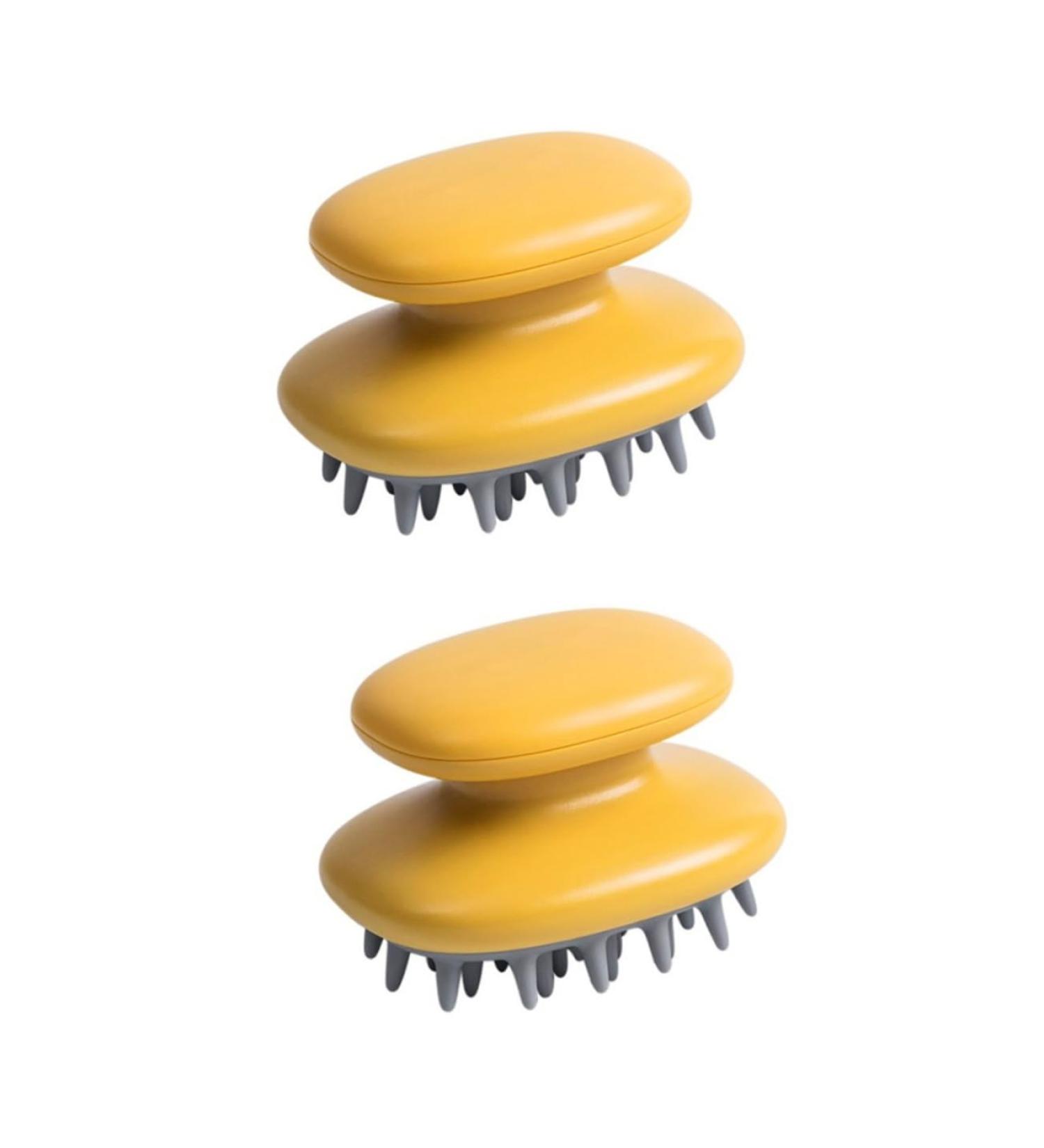 Magiclulu Silicone Shampoo Brush - Scalp Massager & Hair Washing Comb for Easy Bathing & Hair Care - Buy Online on GoSupps.com