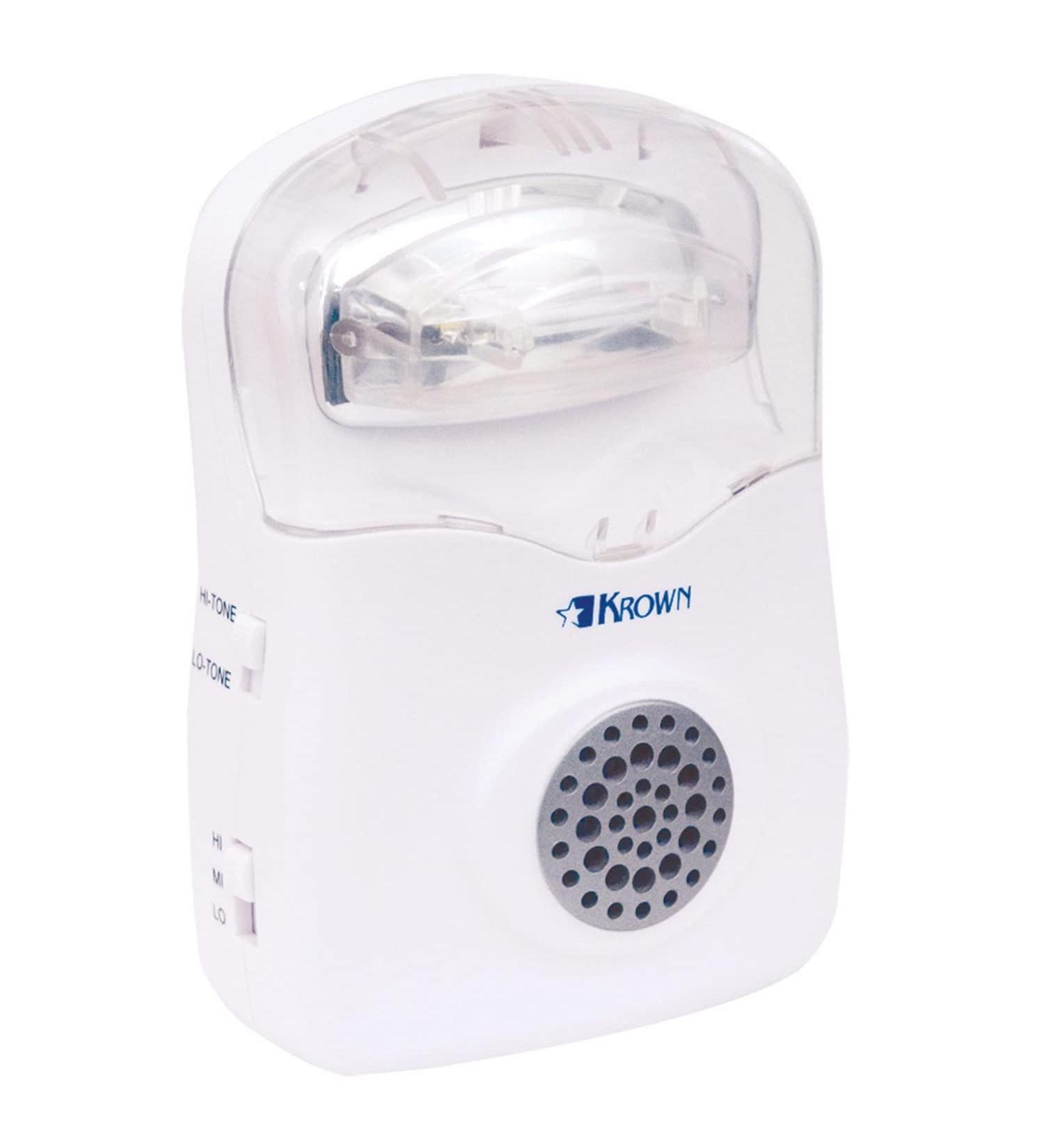 Krown Amplified Ringer with Strobe - KRN-K-RA-005 | Enhanced Audible and Visual Alert - Buy Online on GoSupps.com