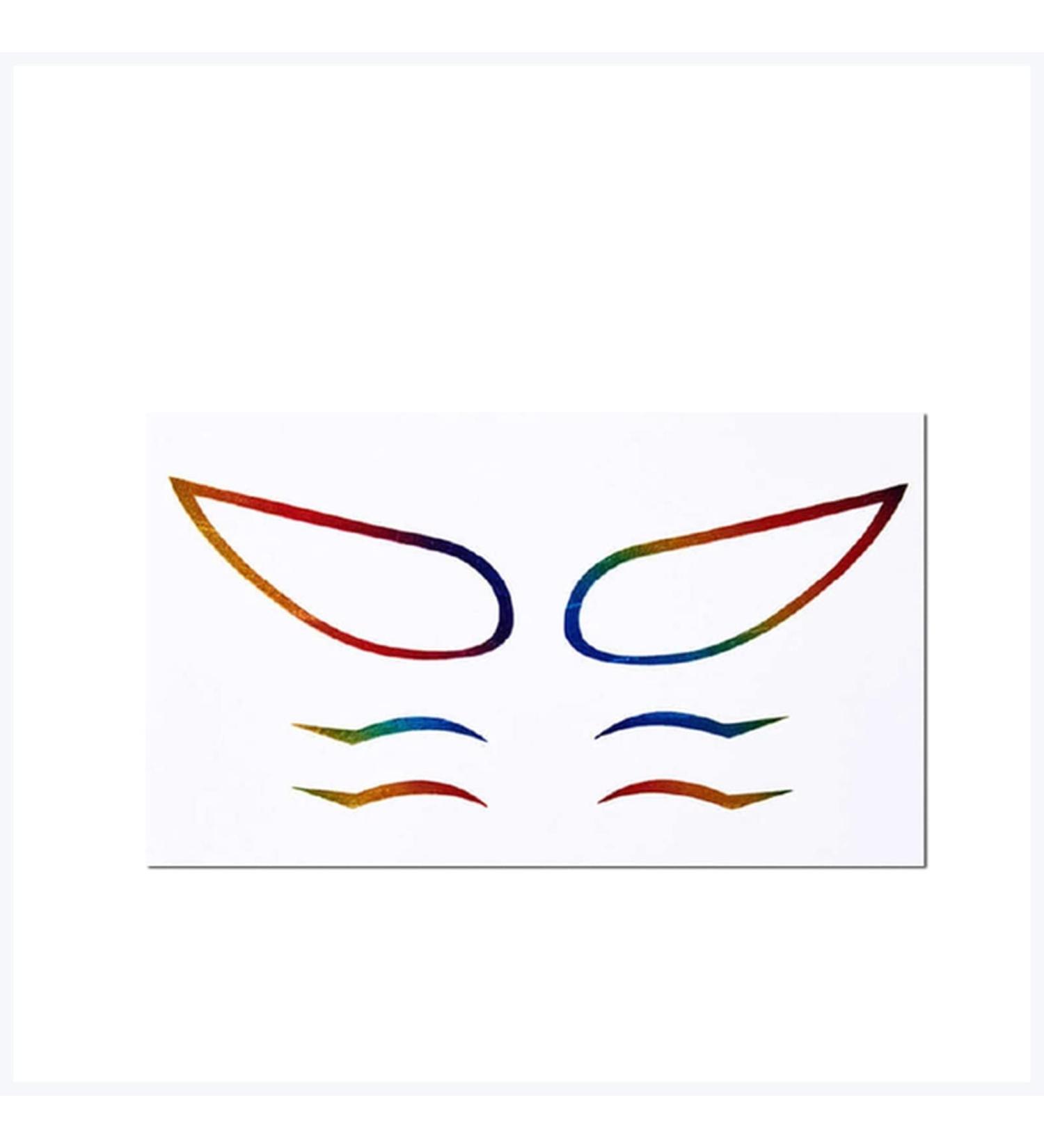 Double-sided eyelid sticker - Reusable - Eyeliner and eyelashes - Fashion - Makeup - Eyeliner - Eyeshadow - Face - Makeup sticker - Glitter sticker (China)