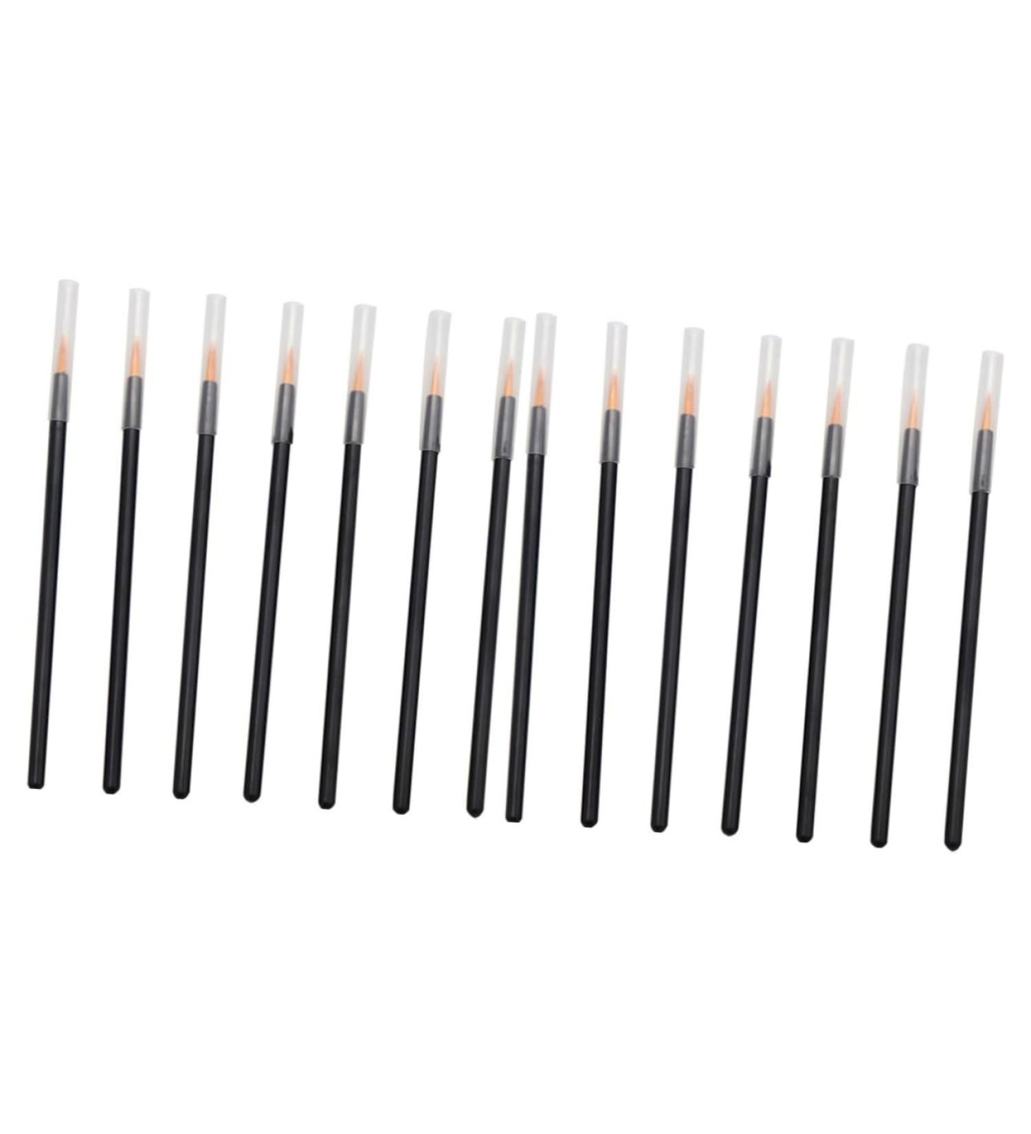 Healeved 200 Pcs Cosmetics Brush Fine Eyeliner Brush Gold Eyeliner Lip Liner Pencils Eye Makeup Brush - Buy Online on GoSupps.com