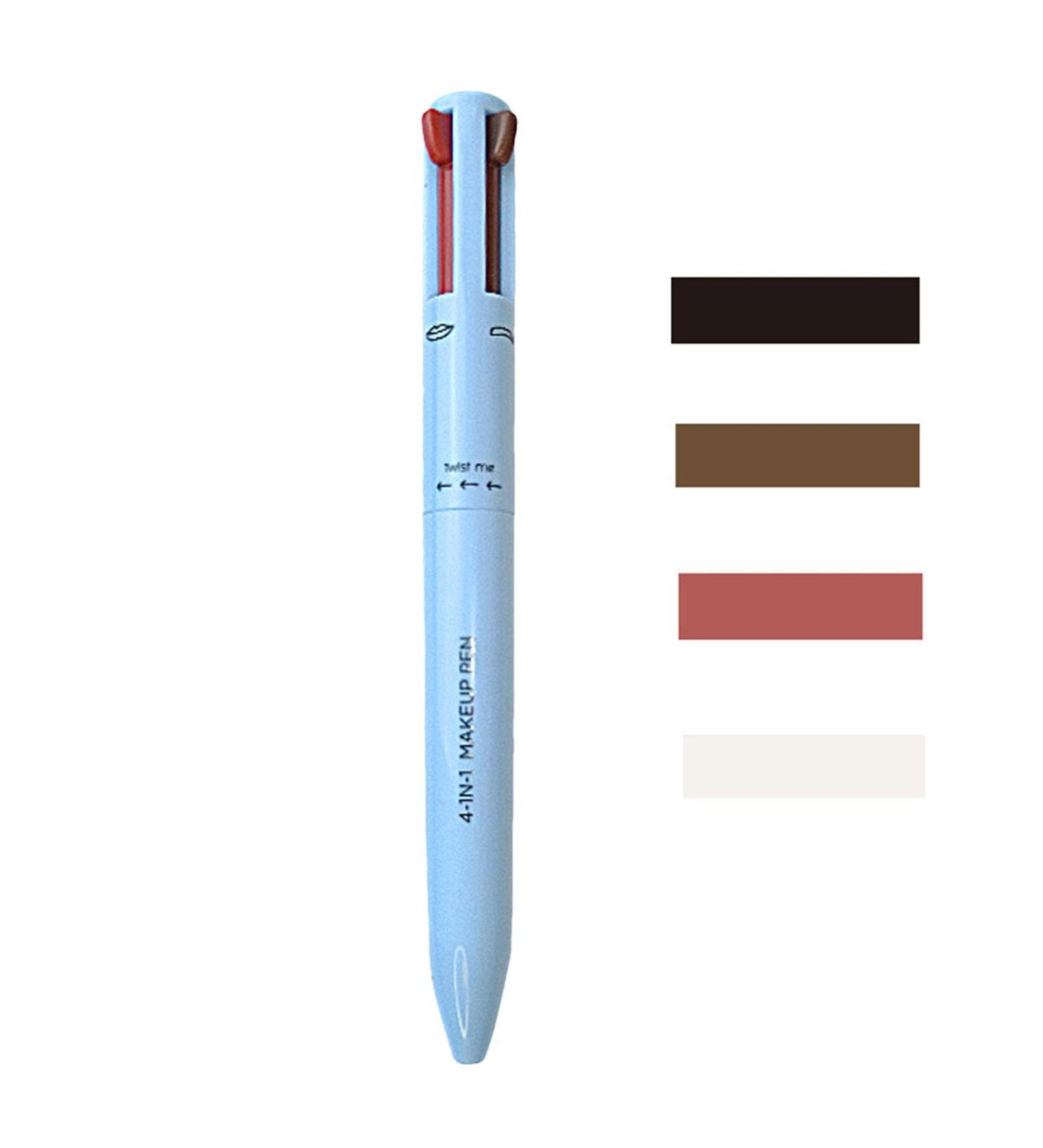  Yunmiao 4-in-1 Makeup Set: Eyebrow Pencil Eyeliner Lip Liner and Highlighter. Multicolored Eyebrow Pencil Waterproof Eyebrow Pencil for Eyes Lips and Face. - Buy Online on GoSupps.com