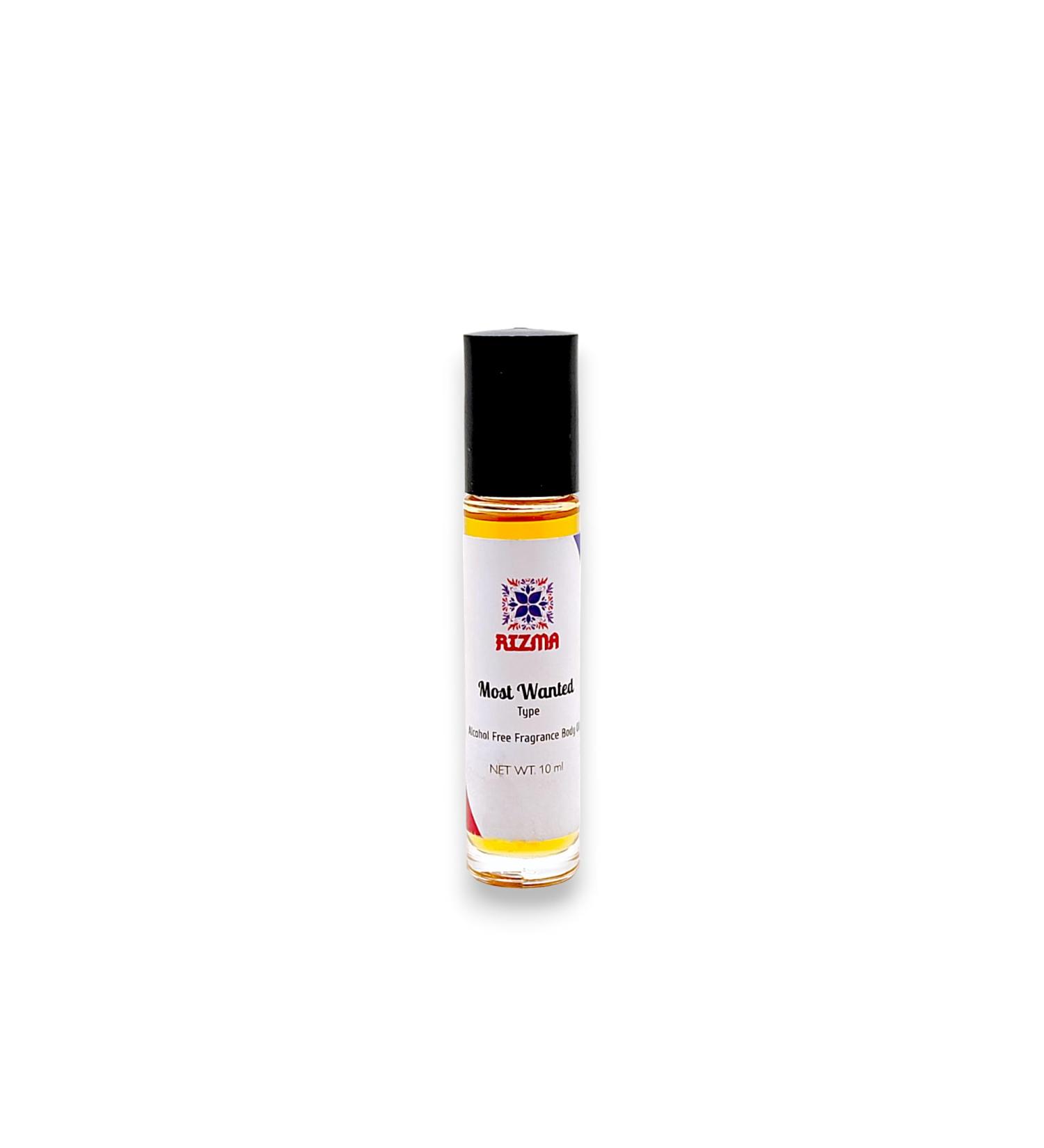 RIZMA Most Wanted Fragrance Body Oil - 10ml Roll-On Alcohol-Free & Travel Size - Uncut Aroma for International Shipping - Buy Online on GoSupps.com
