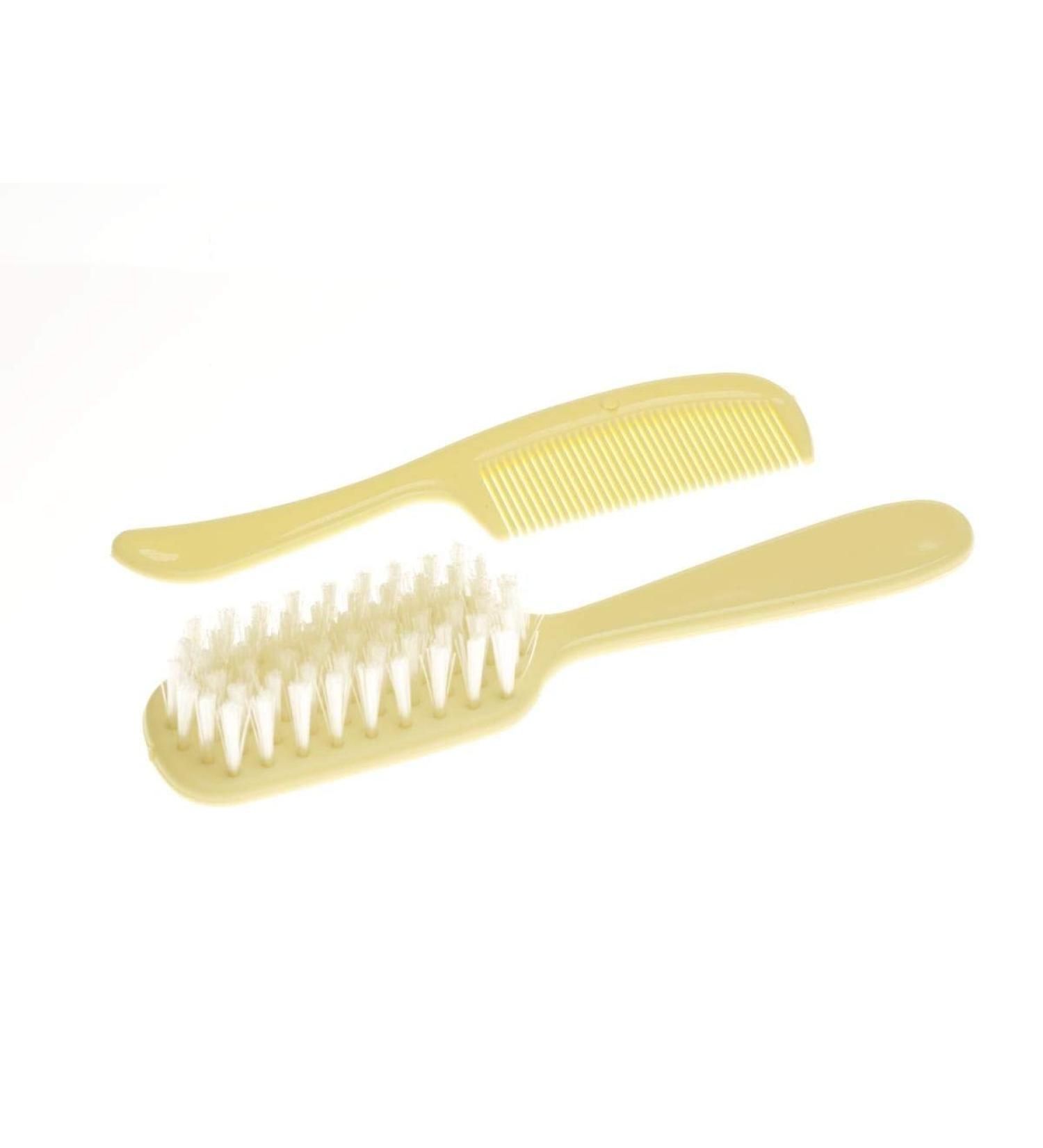 Soft Nylon Bristle Infant/Baby Plastic Hair Brush and Comb Set - Buy Online on GoSupps.com