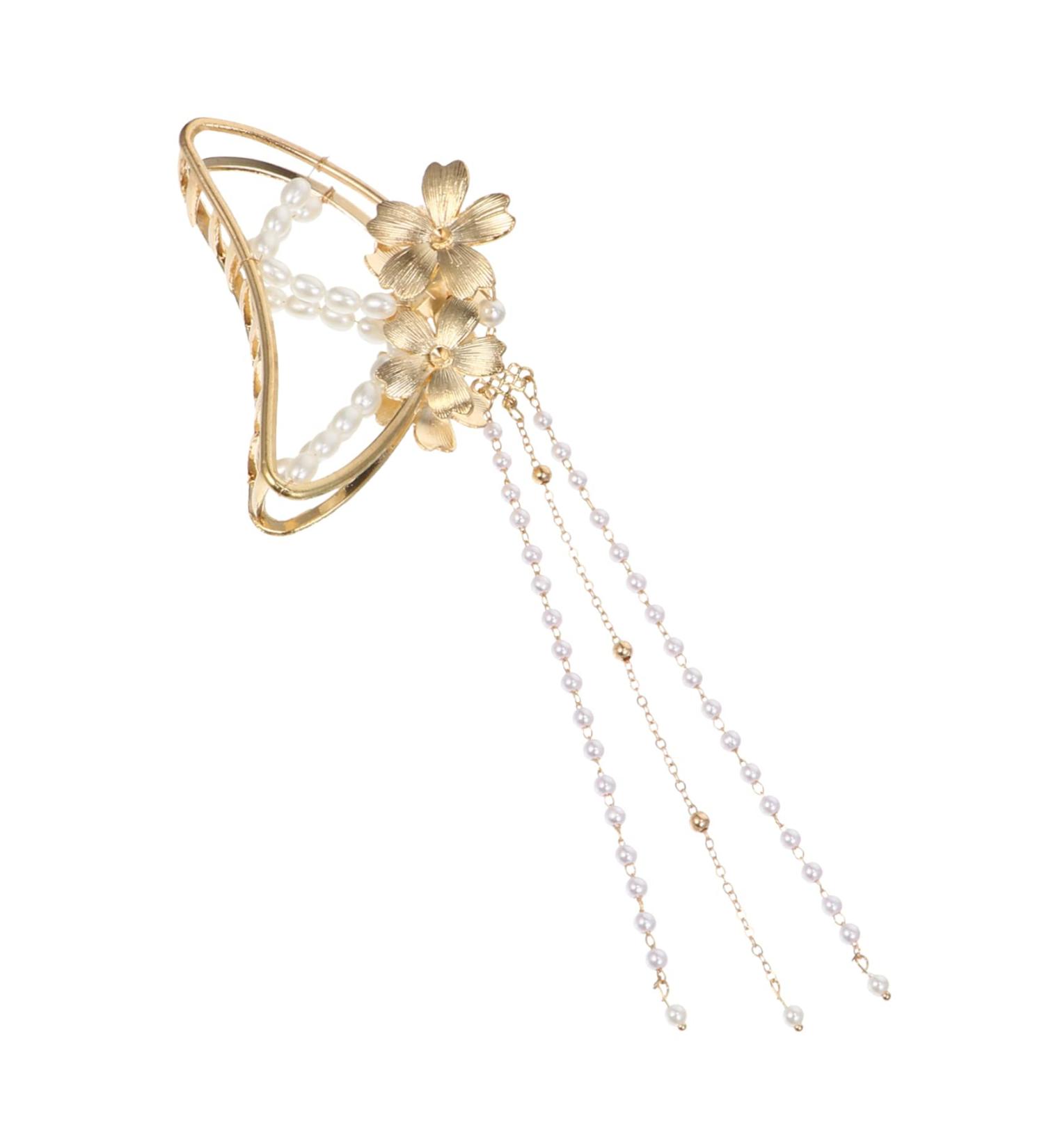 POPETPOP hairpin Metal Hair Claw Clips metal hair clips for women Big Jaw Clips for Hair Long Hair Clips hair jaw clip claw clips for hair Fashionable Hair Clamp Zinc alloy large girl pearl - Buy Online on GoSupps.com