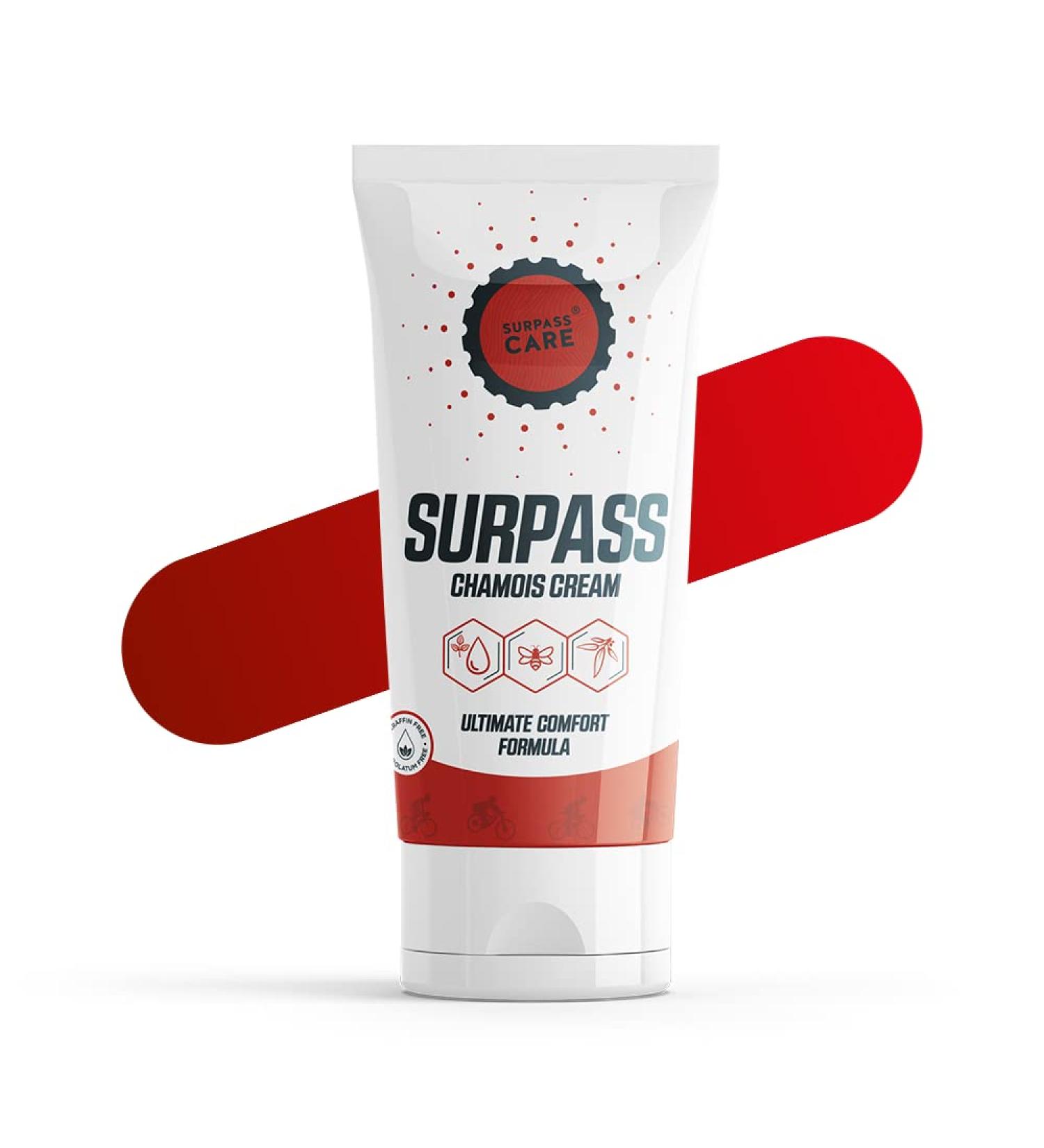 SURPASS Natural All-Sports Anti-Chafing Chamois Cream for Friction Rubbing and Inner Thighs Chafing | Soothing Organic Formula for Enhanced Comfort During Workout | Saddle Sores Prevention (170ml) - Buy Online on GoSupps.com