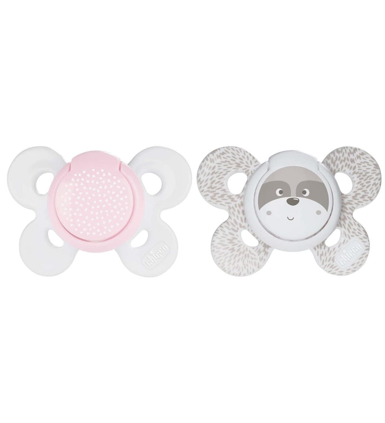 Chicco Physioforma Comfort Pacifier 0-6 Months - Silicone Sucker 2-Pack | Supports Breathing & Oral Development - Buy Online on GoSupps.com