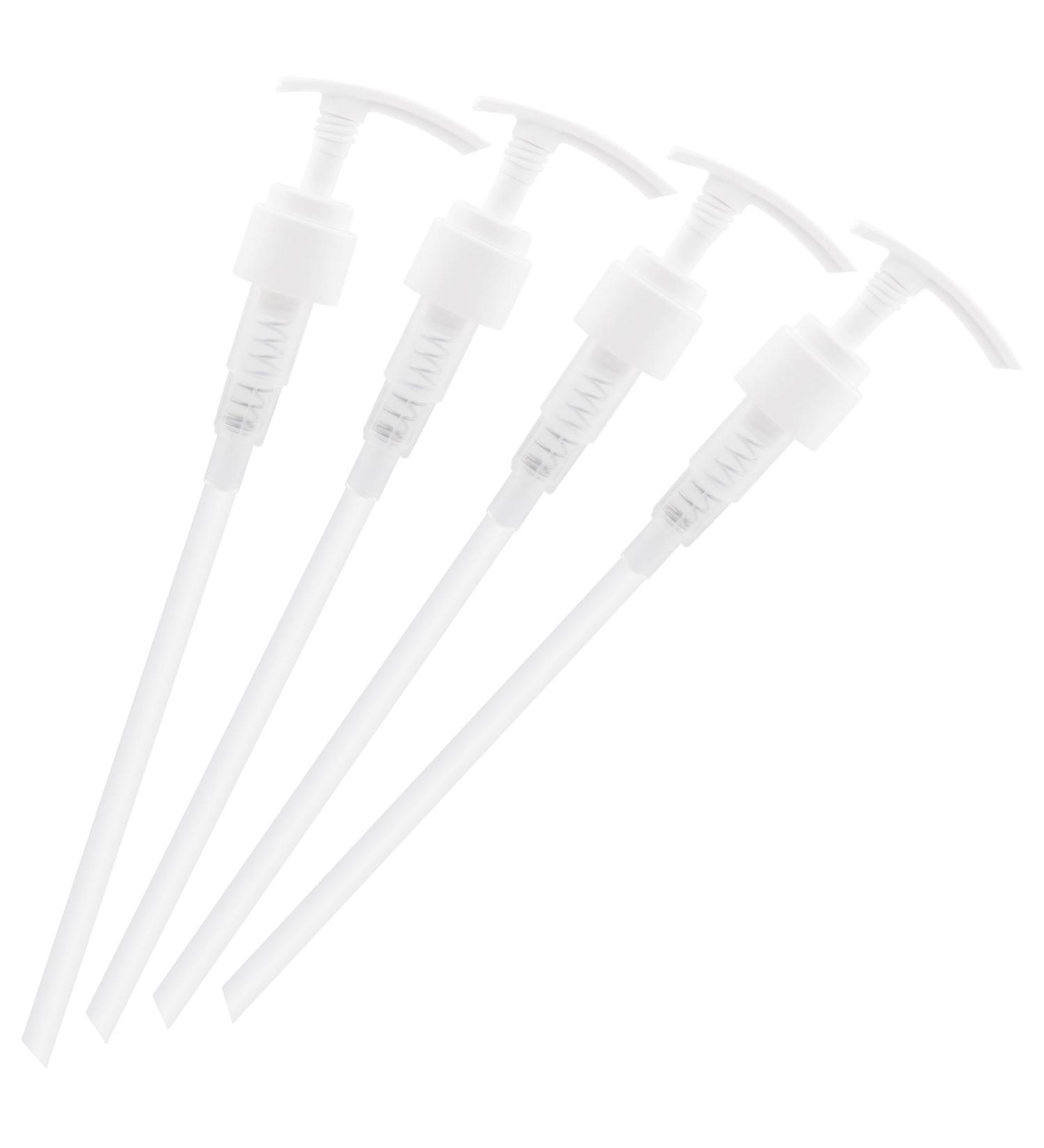 Asvita Fresh Mix Concentrate Dosing Pump - 1L Bottle Set (4 pcs) - Food Safe Dispenser for 500ml & 1000ml Bottles - 28mm Thread for Beverage Concentrates & Syrup - Buy Online on GoSupps.com