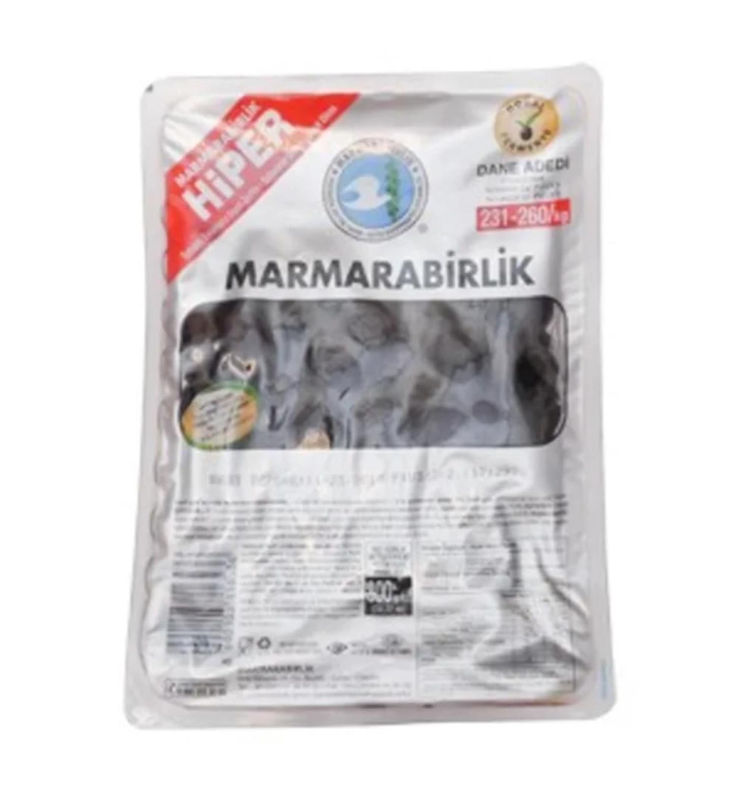 MASMarmarabirlik Black Olives (PM) VacPac (321/350)-1x800g-Food
