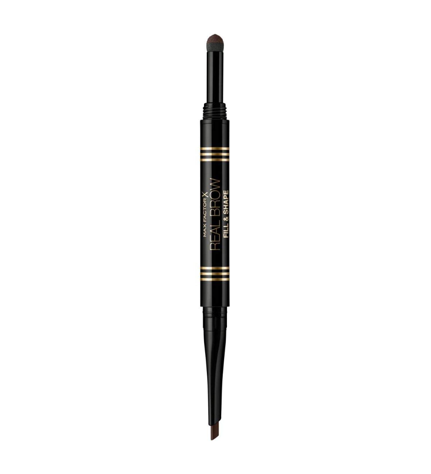 Max Factor Real Brow Fill & Shape Pencil 04 Deep Brown - 10g | Buy Online for International Shipping - Buy Online on GoSupps.com