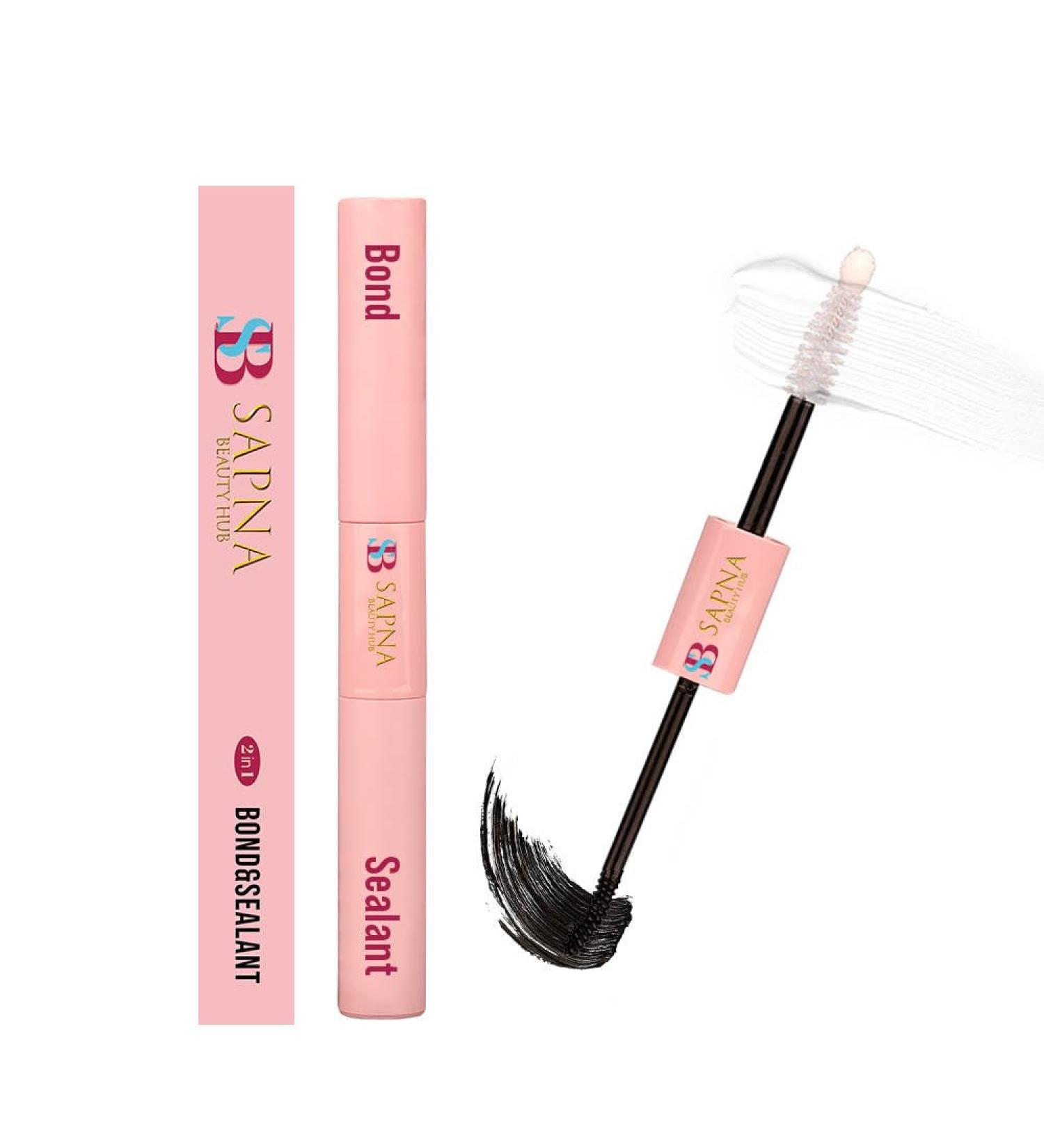 Sapna Beauty Lash Bond and Seal 10ml - 2-in-1 Cluster Lash Glue for Eyelash Extensions | Long-Lasting Waterproof Formula | Self Application at Home | 72+ Hours Retention - Buy Online on GoSupps.com