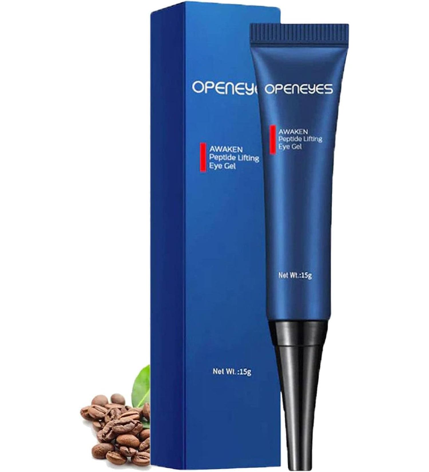 Openeyes Rejuvenating Eye Lifting Gel for Men & Women | Peptide-Tight Eye Gel for Youthful Skin (15g) - Buy Online on GoSupps.com
