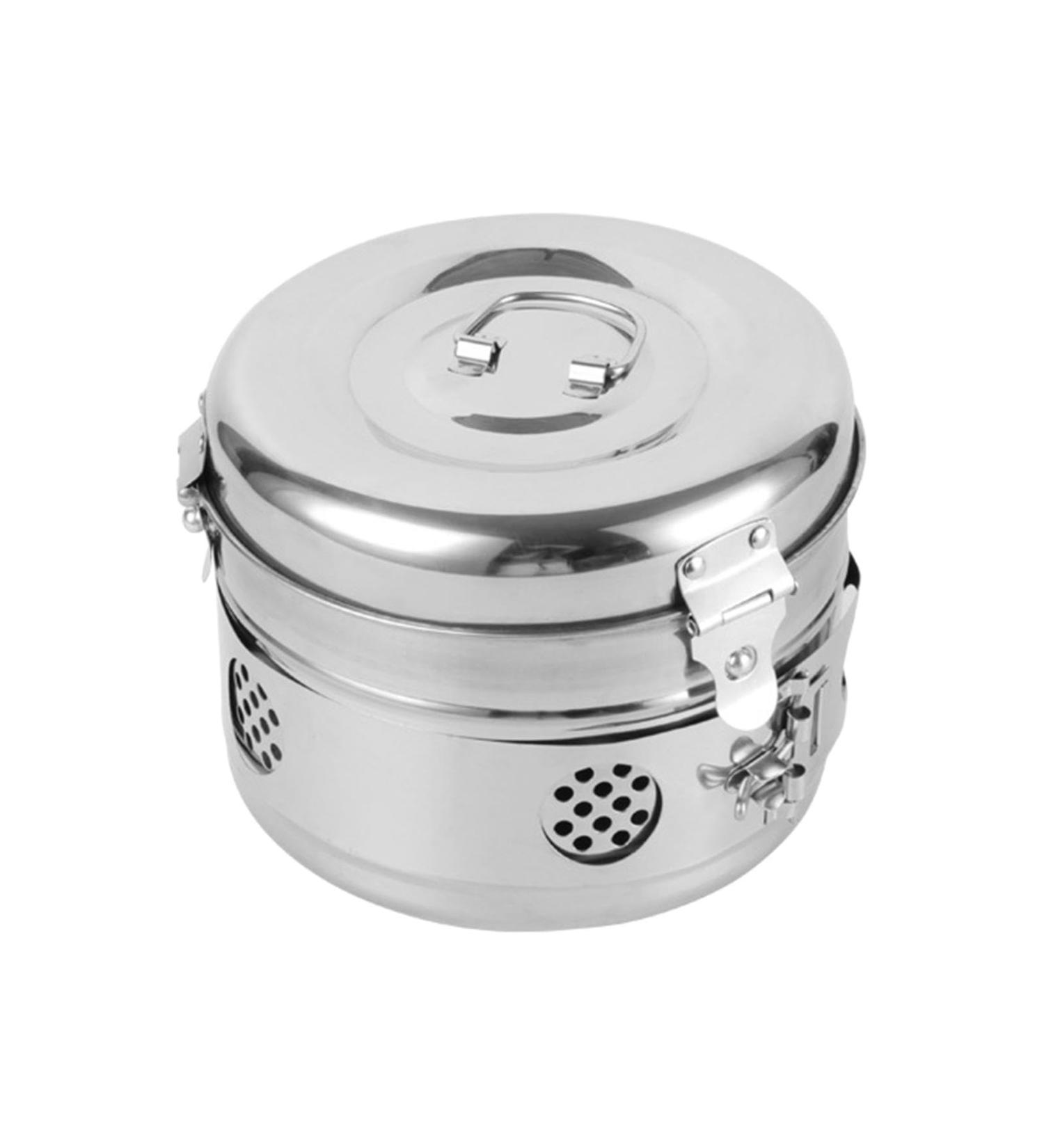 MagiDeal Stainless Steel Storage Jar & Ointment Dispenser - Practical Rack Box & Toothpick Container for Laboratories - International Shipping Available - Buy Online on GoSupps.com