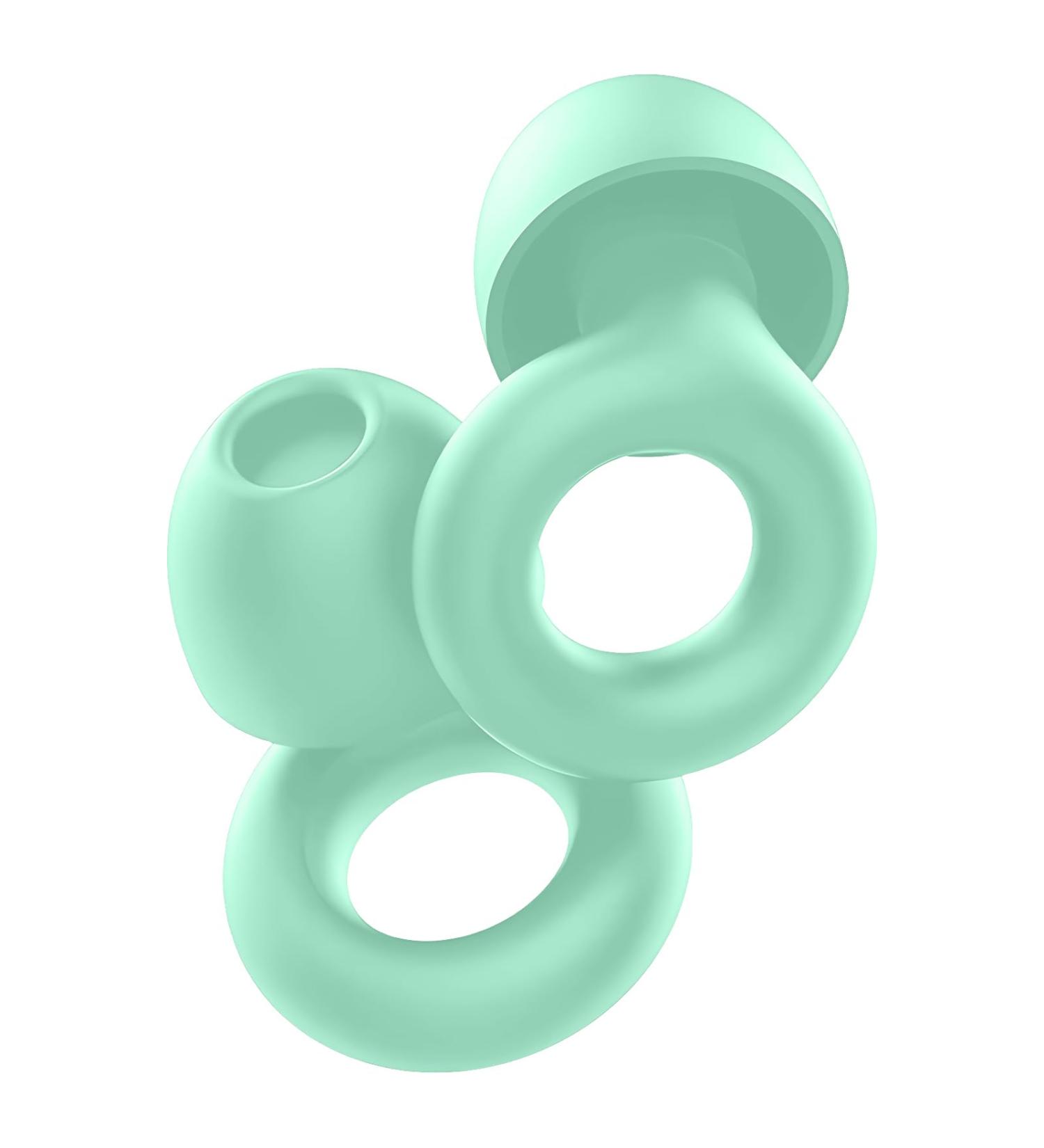 Waymaytecy Reusable Silicone Earplugs for Noise Reduction - Soft Hearing Protection for Sleeping Travel & Work (Green) - Buy Online on GoSupps.com