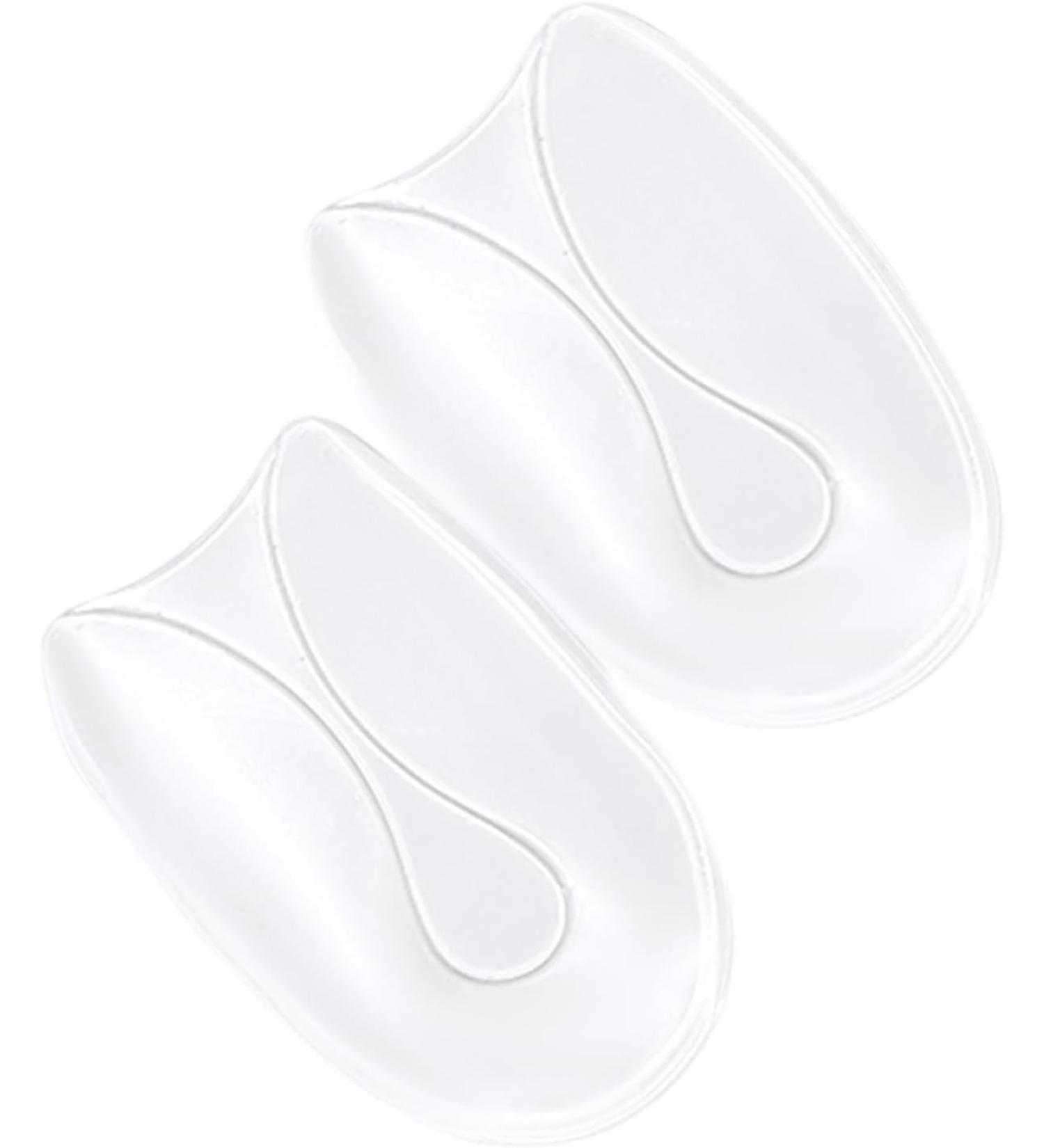 2-Pack U-Shaped Silicone Gel Heel Cups for Plantar Fasciitis & Heel Spurs - Pain Relief Foot Care - Buy Online on GoSupps.com
