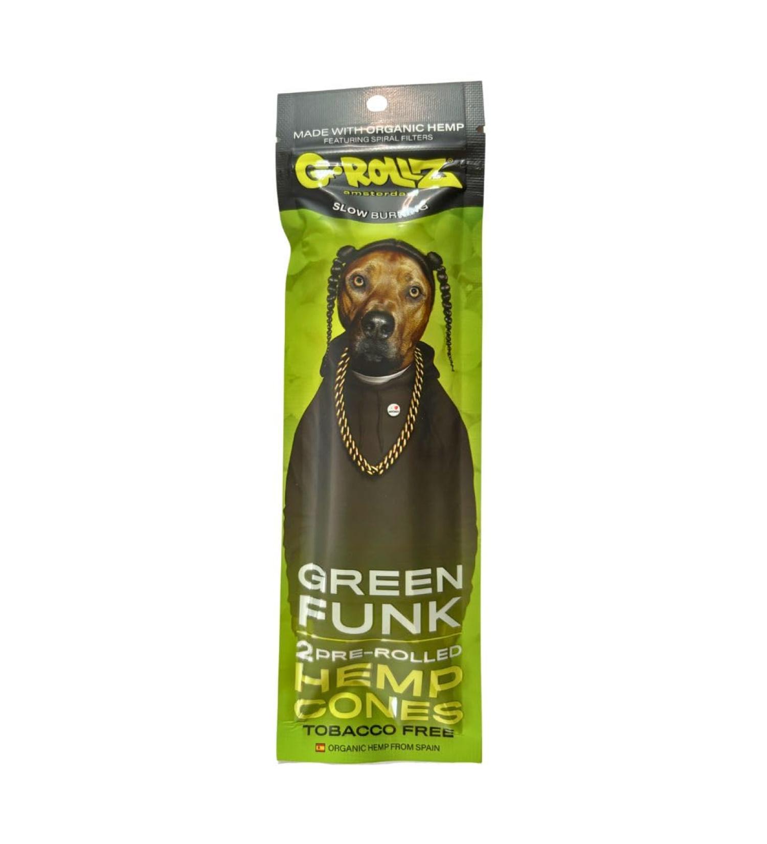 G-Rollz Green Funk Flavoured Hemp Cones