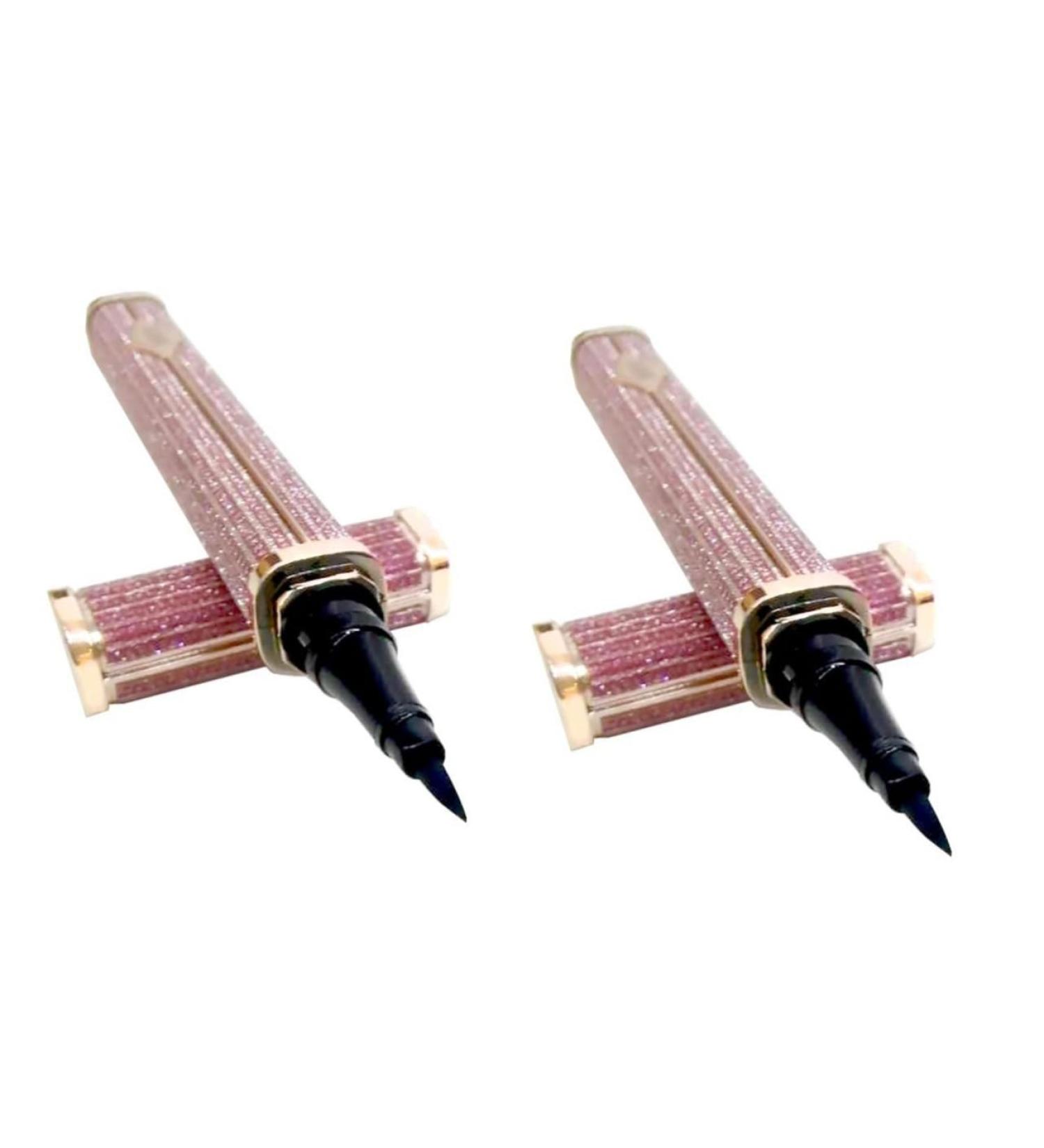 Healeved 2pcs Eyeliner Lash Glue Pen Eye Liner Liquid Liner Black Eye Liner Pencils Eye Makeup Skinned Pink - Buy Online on GoSupps.com