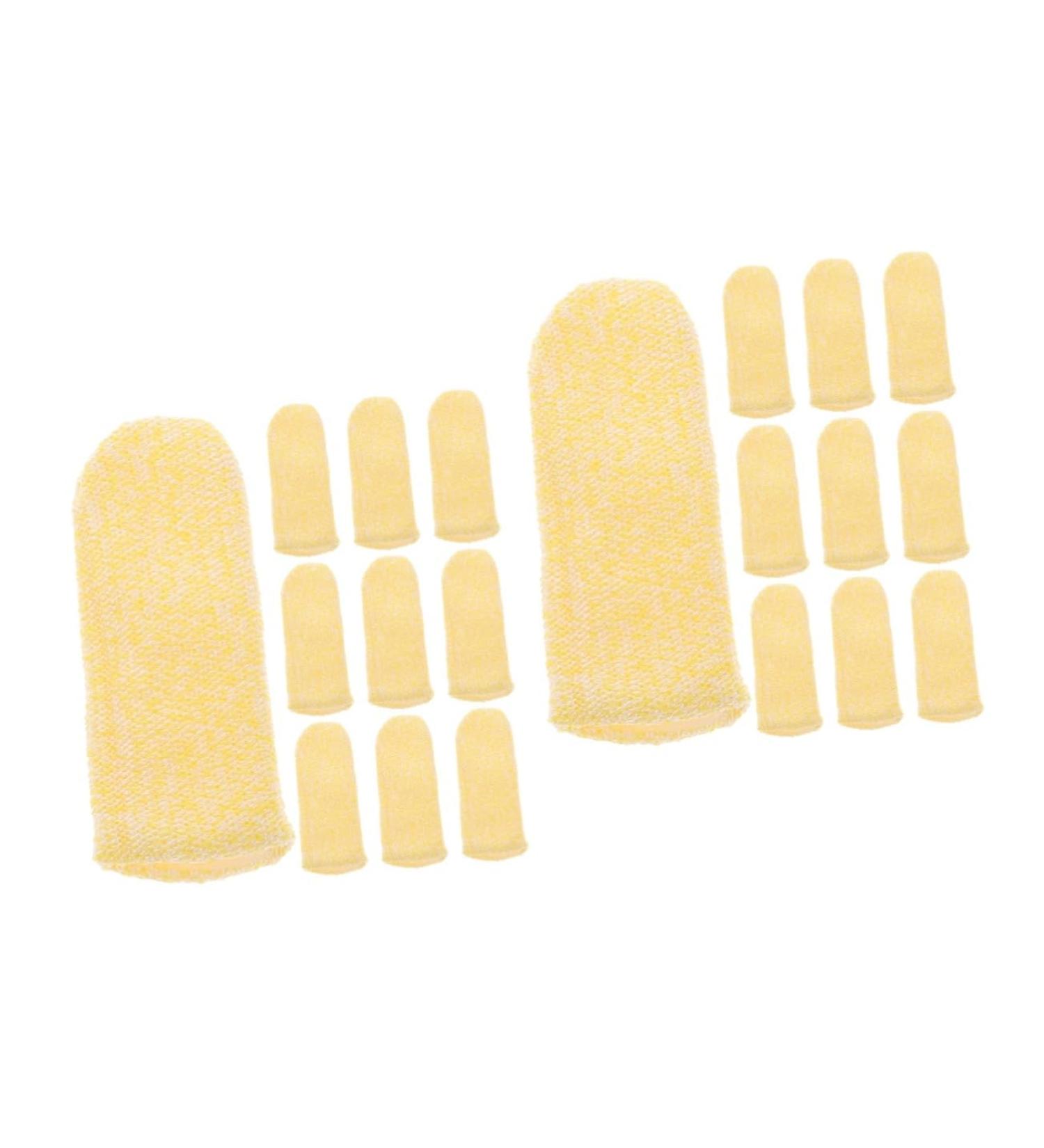 FRCOLOR 20 Pcs Anti-Cut Finger Cots - Cut Resistant Finger Guards & Protectors for Safe Handling - Buy Online on GoSupps.com