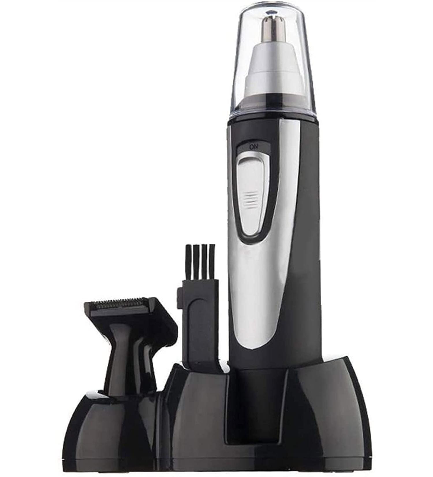 Nose and Ear Hair Trimmer - Electric Nose Clipper for Men | Washable Stainless Steel Blades | Battery-Powered Grooming Tool - Buy Online on GoSupps.com