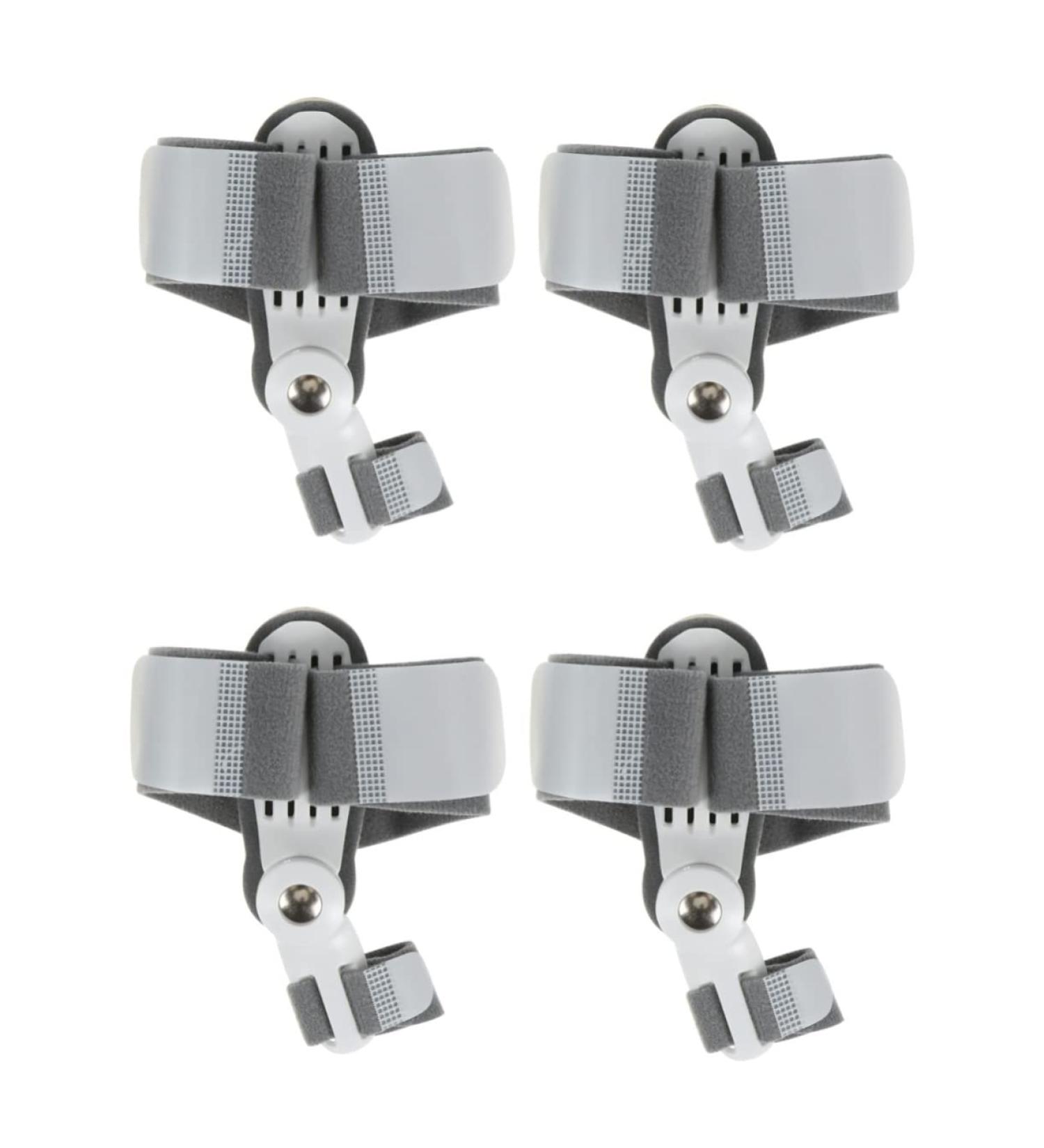 Healvian 4 Pcs Valgus Thumb Splint & Protector Set - Silicone Holder, Separator, Bunion Pads - Orthosis Foot Divider - Grey (2pcs 14x9cm) - Buy Online on GoSupps.com