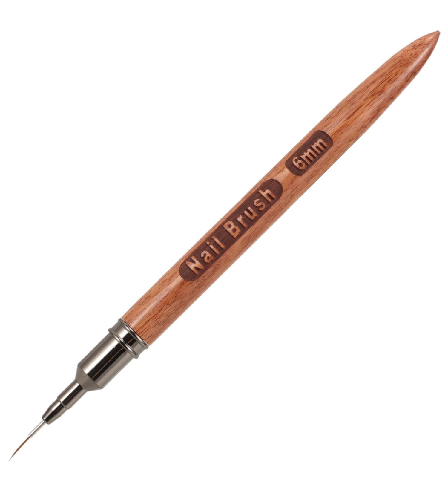 Beavorty Nail Art Liner Brush 6mm Nail Gel Polish Painting Brush Thin Nail Art Dotting Drawing Pen Manicure Tool Accessories - Buy Online on GoSupps.com