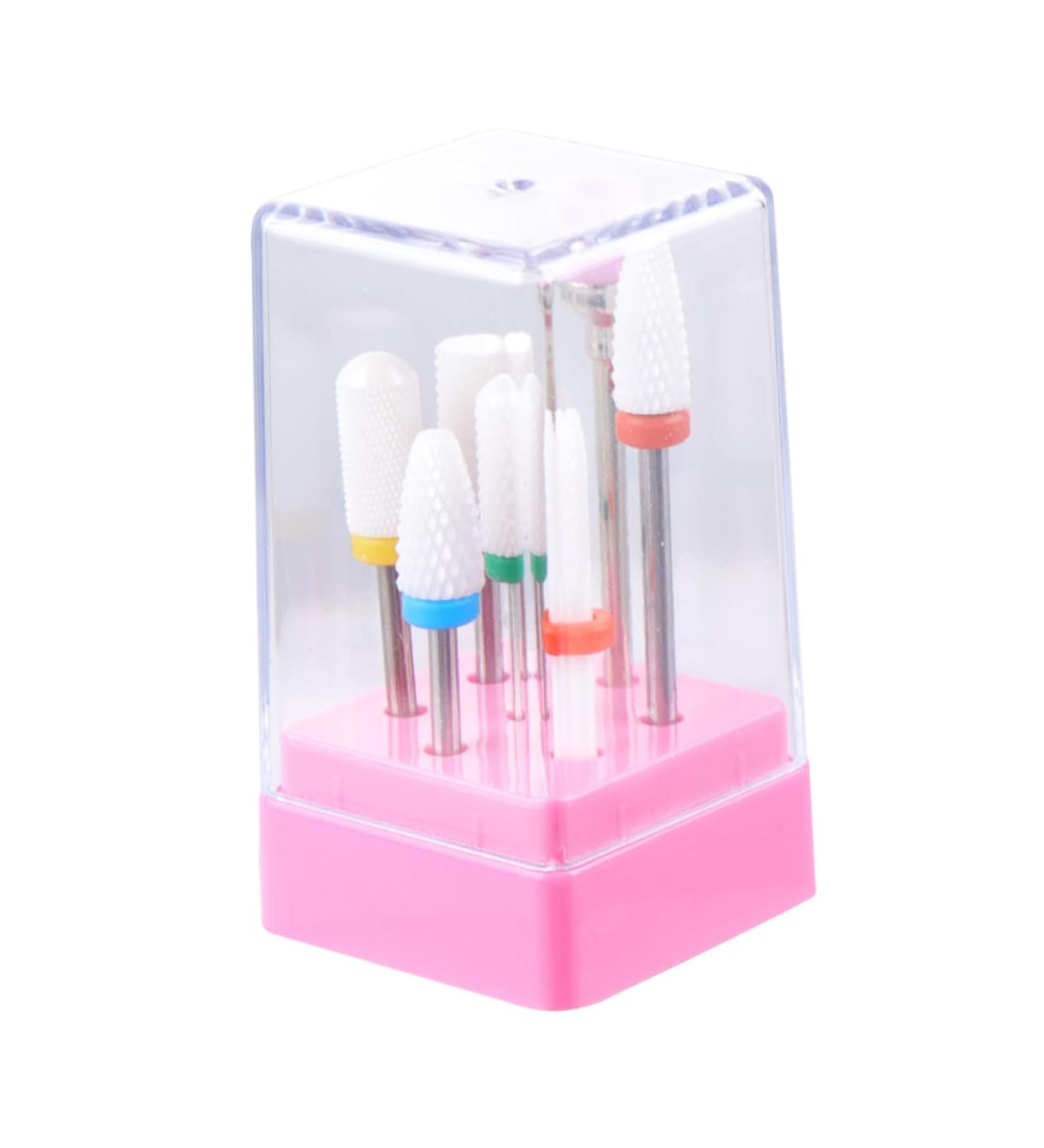 1 Set ceramic polishing bits Carbide Cuticle Cleaner nail file bits nail Art grinding head electric nail file Rotary acrylic nail tools nail drill tool Drill set to rotate ceramics - Buy Online on GoSupps.com