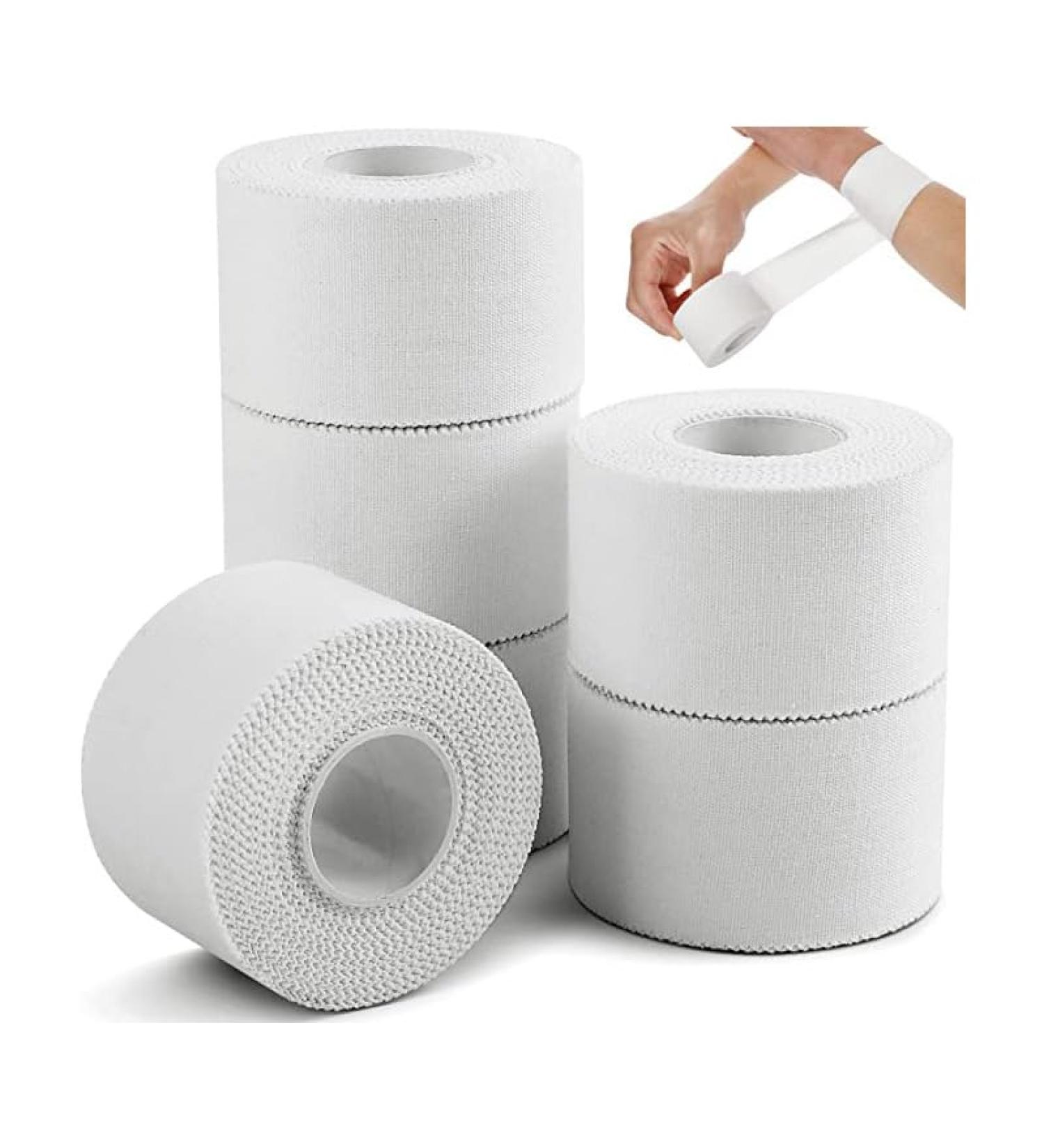 Sports Tapes 6 Adhesive Rolls Bundle with No-Sticky Residue Sport Tape with Zig-Zag Edge for Easy Tearing Skin-Friendly Athletic Tape of 1.5 x 10 Yards for Athletes Coaches Amateurs 6-pcs - Buy Online on GoSupps.com
