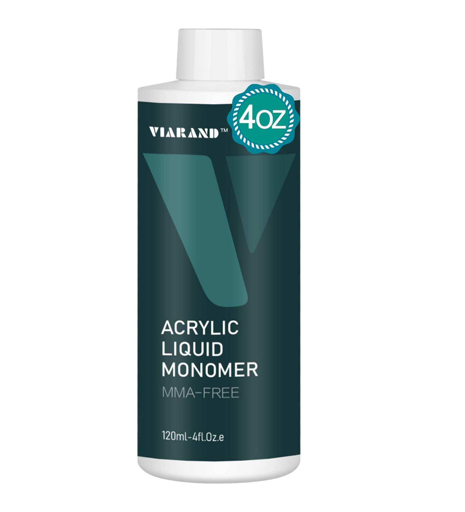 VIARAND Monomer Acrylic Nail Liquid 4oz - Professional Non-Yellowing MMA-Free Formula - Buy Online on GoSupps.com