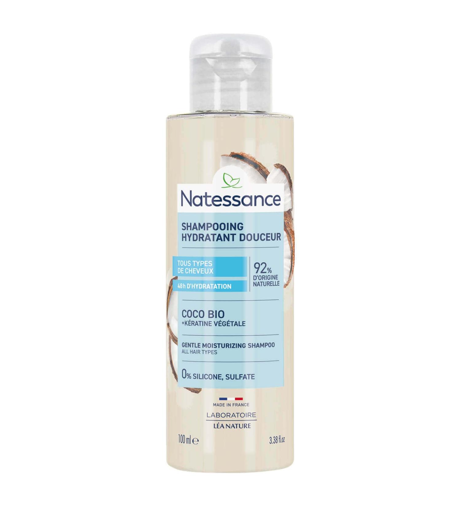  Natessance Natessance - Extra mild shampoo - shine - Coconut & Vegetable Keratin - frequent use 100 ml - Buy Online on GoSupps.com