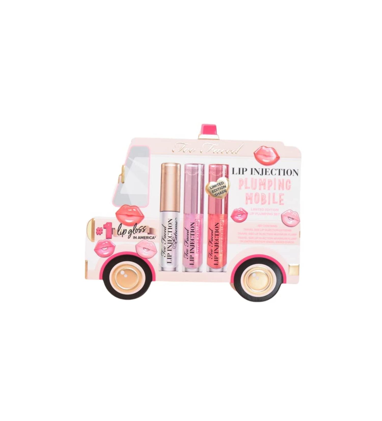 Too Faced Mini Lip Plumping Set: Lip Injection Extreme & Maximum Plump Original - Angel Kisses - Buy Online on GoSupps.com