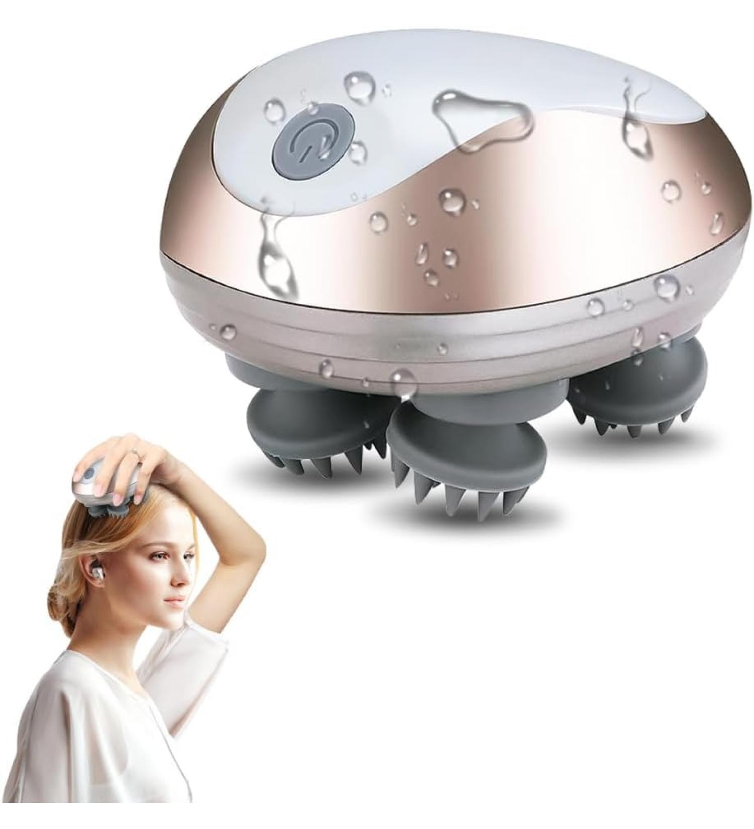 Foreverup Wireless Scalp Massager - 3 Modes Waterproof Rechargeable Handheld Massager for Deep Cleaning Stress Relief & Hair Growth - Perfect Gift for All - Buy Online on GoSupps.com